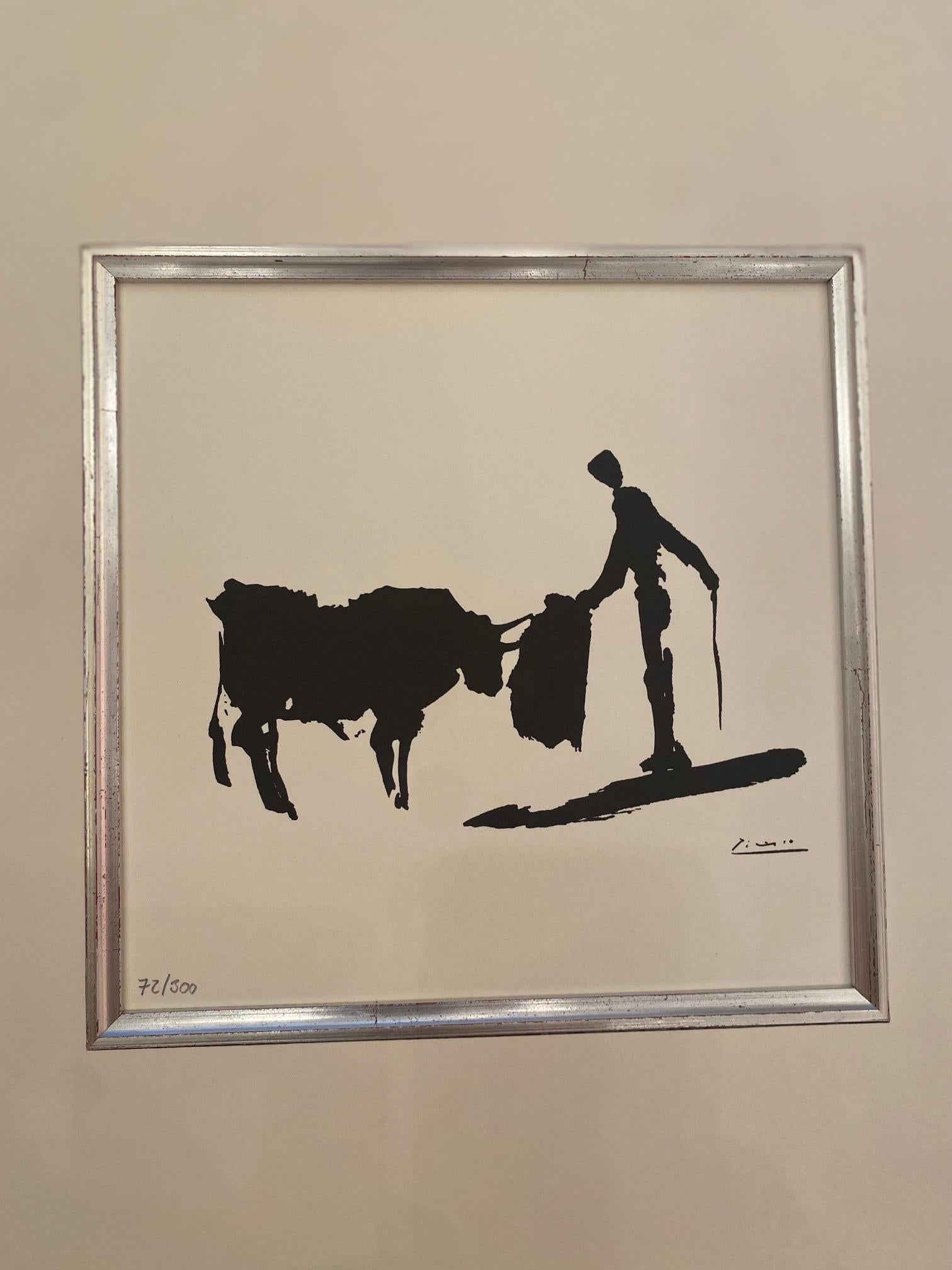 Bullfight - from Pablo Picasso's bullfighting series, signed in the plate  2