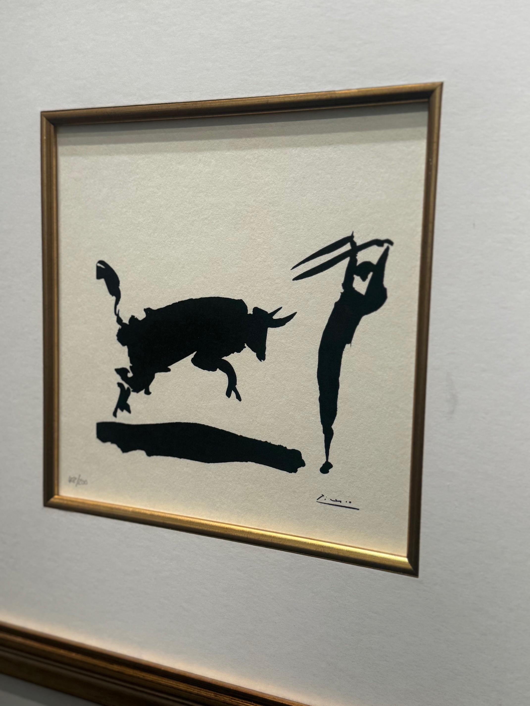 Tauromachie - de la série des tauromachies de Pablo Picasso, signée dans la plaque en vente 5