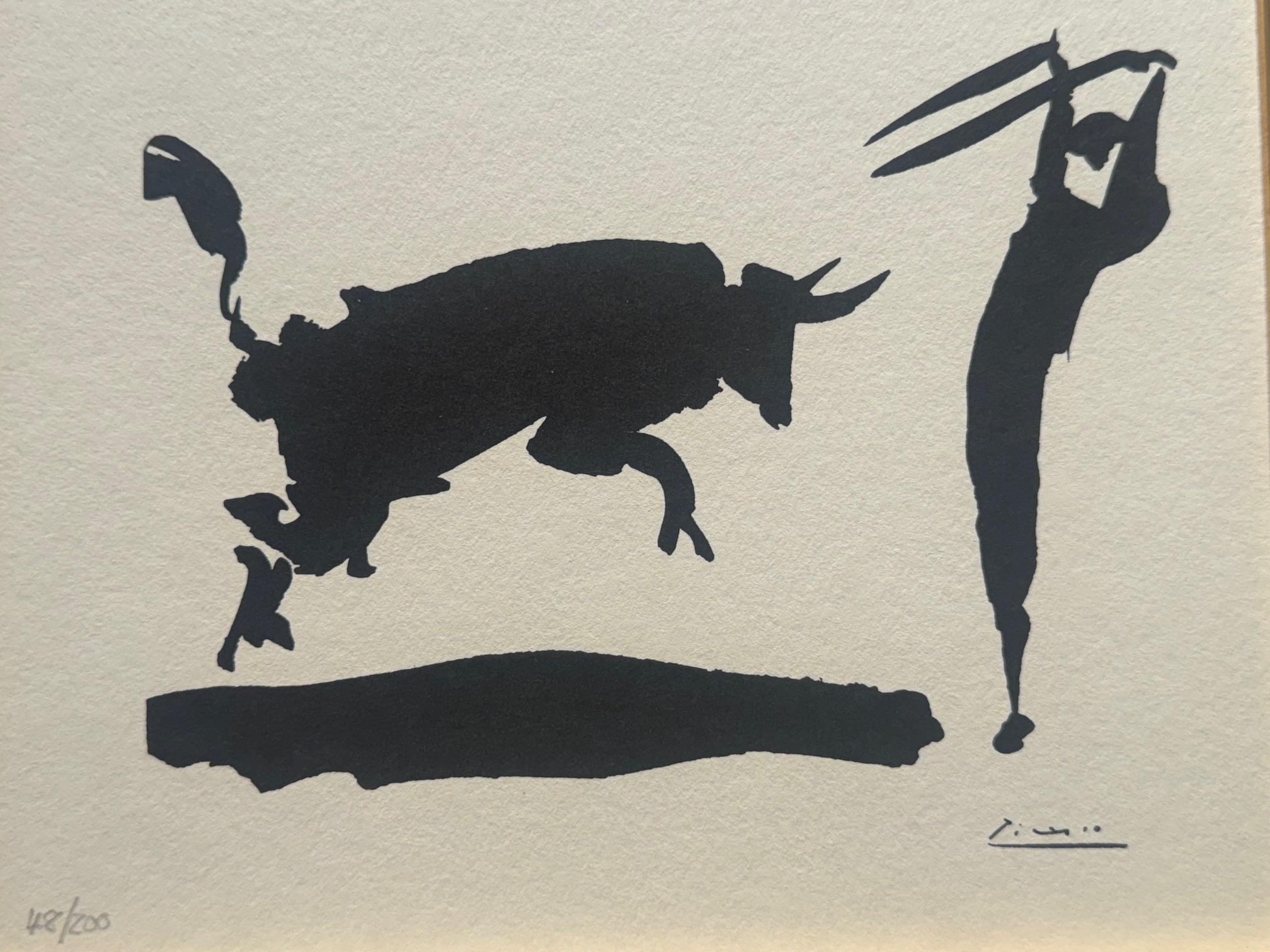 Tauromachie - de la série des tauromachies de Pablo Picasso, signée dans la plaque en vente 6