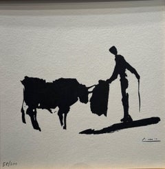 Bullfight - from Pablo Picasso
s bullfighting series, signed in the plate