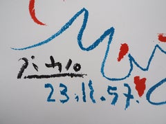 Bullfight, the Arena - Vintage lithograph exhibition poster # Mourlot