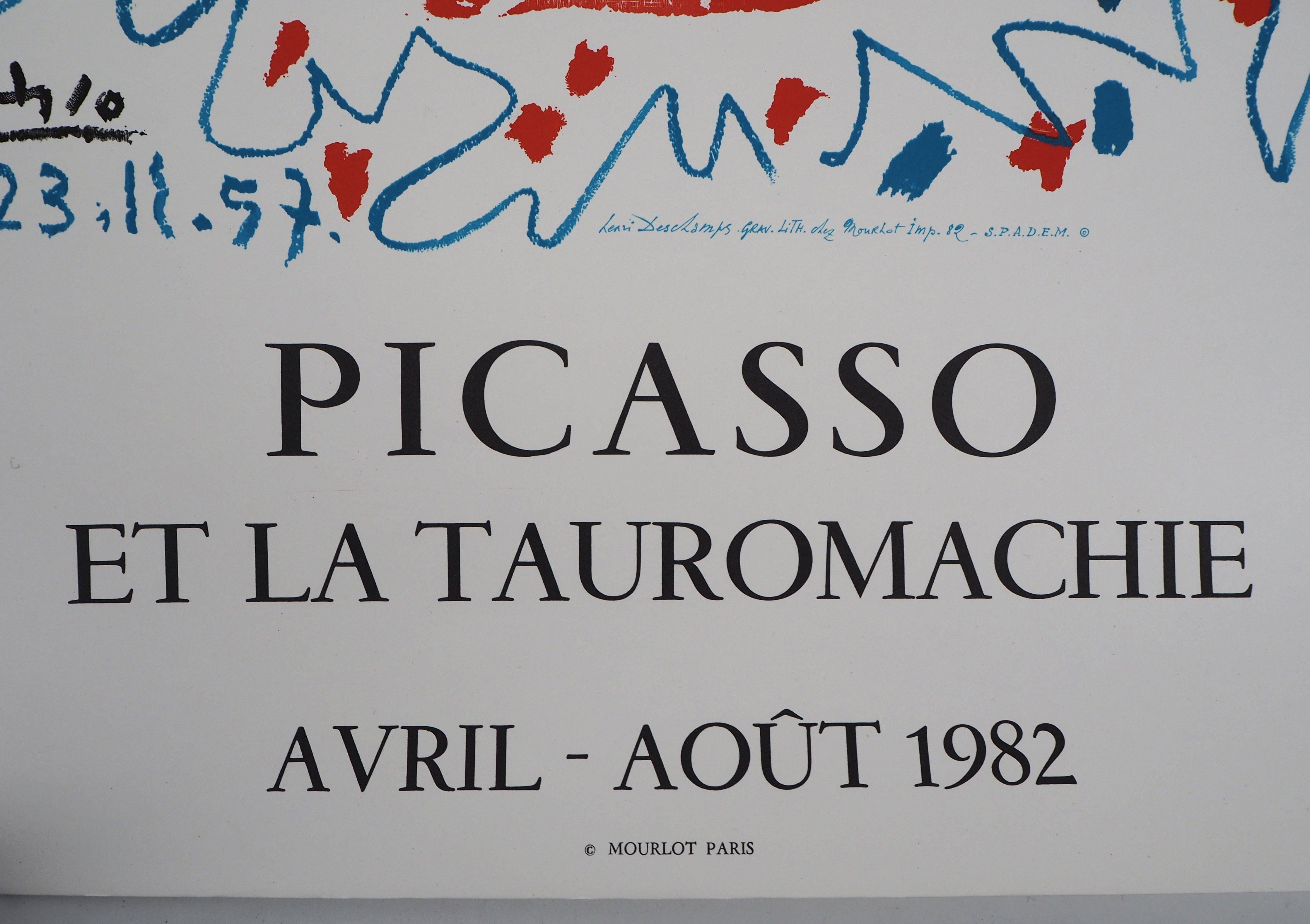 Bullfight, the Arena - Vintage lithograph exhibition poster # Mourlot 2