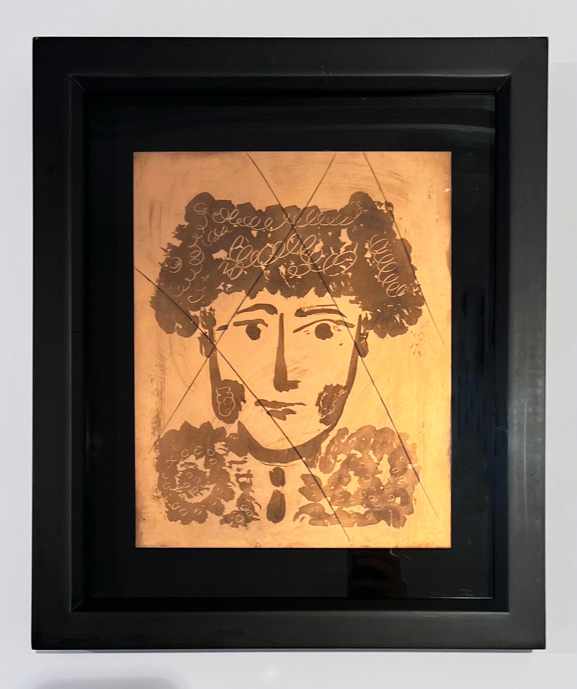 Bullfighter (Torero), copper aquatint plate from 1949 Carmen - Print by Pablo Picasso