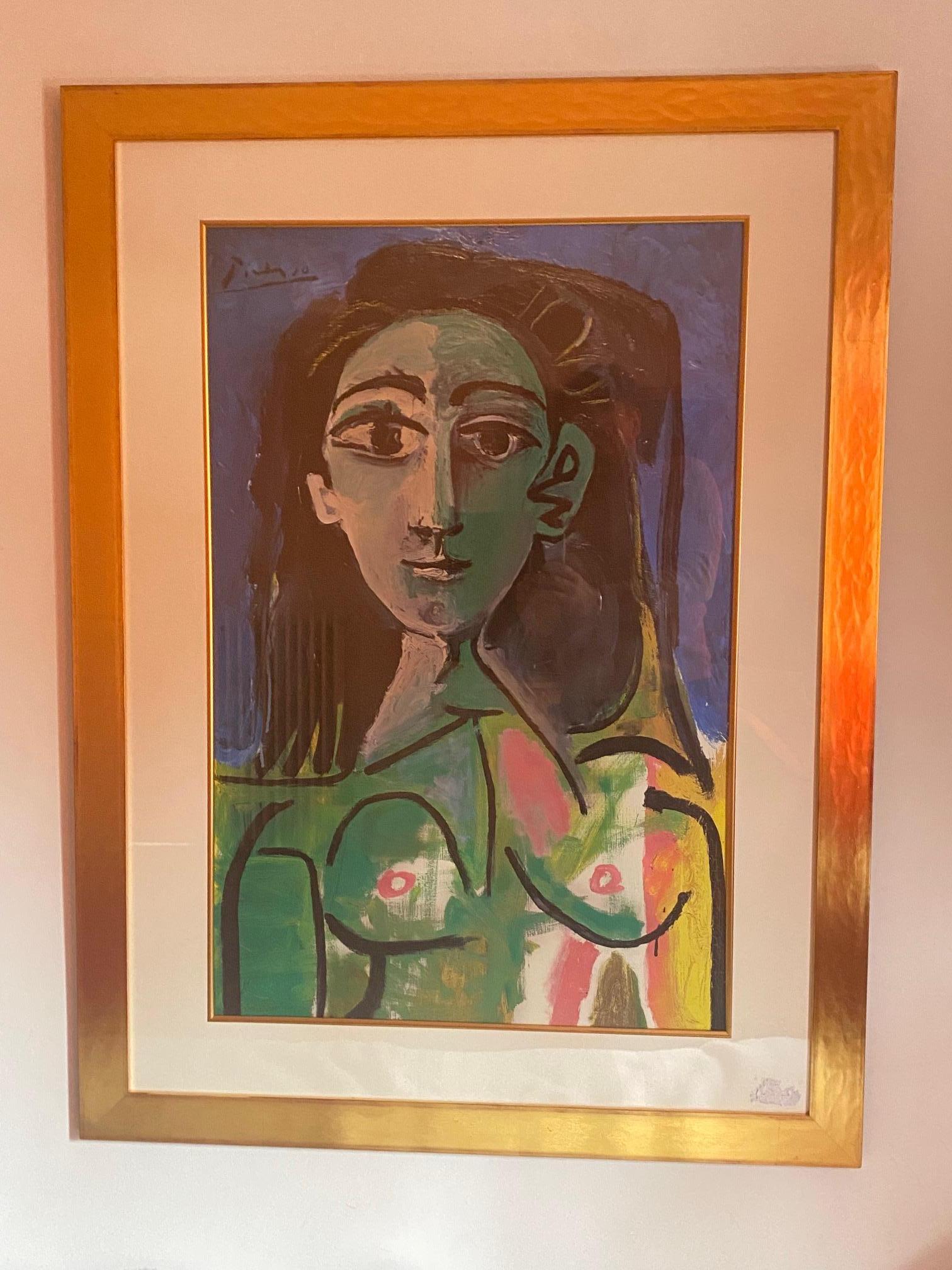 Pablo Picasso "THE DREAM" Estate Signed Limited Edition Art Giclee 26" x 20" 