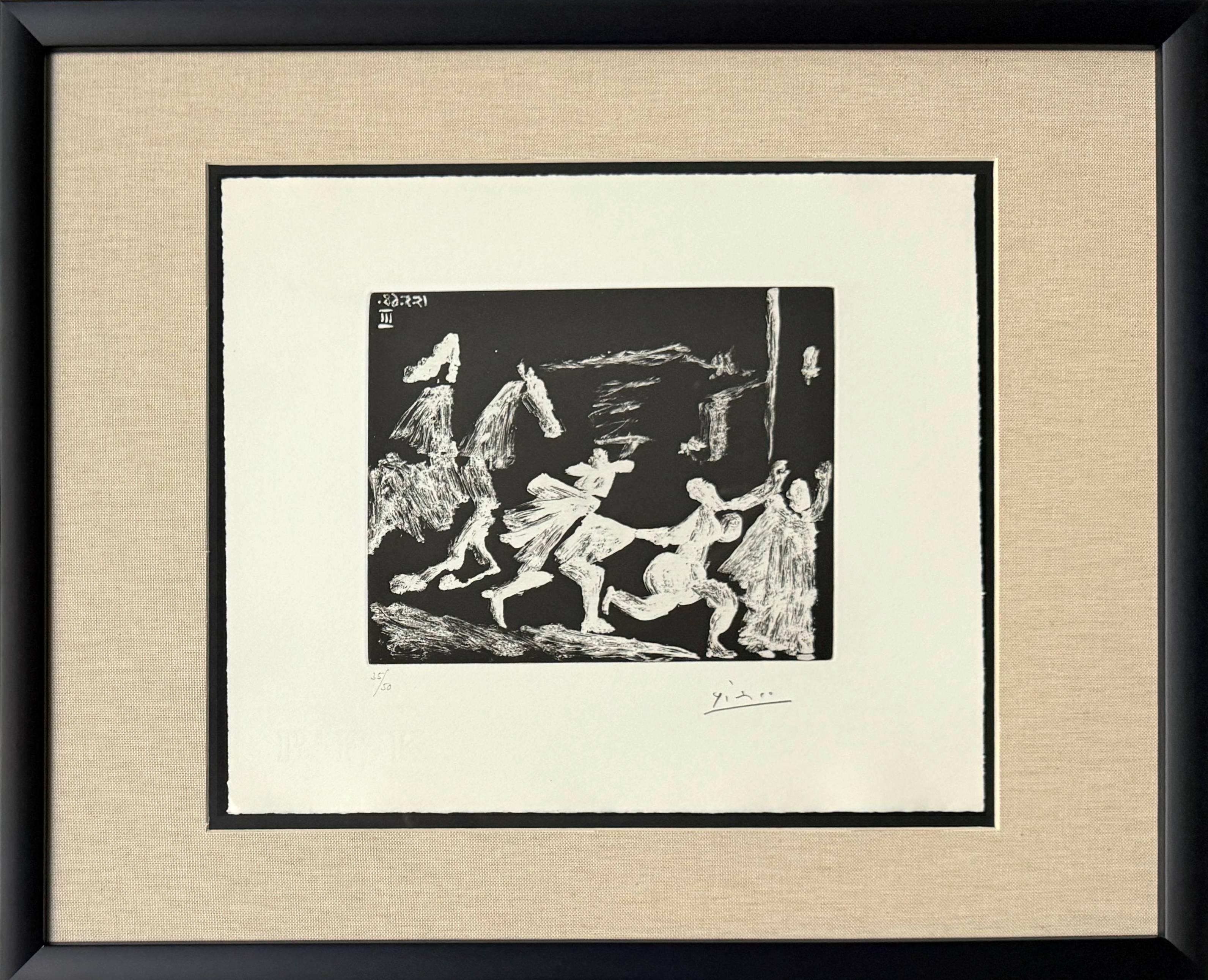 Pablo Picasso Print - Cape and Sword: Pursuit II, from 347 Suite