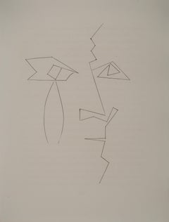 Carmen, Cubist Face - Original Etching (Cramer #52)