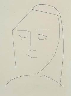 Carmen Kopf einer Frau mit geschlossenen Augen (Tafel XXII)