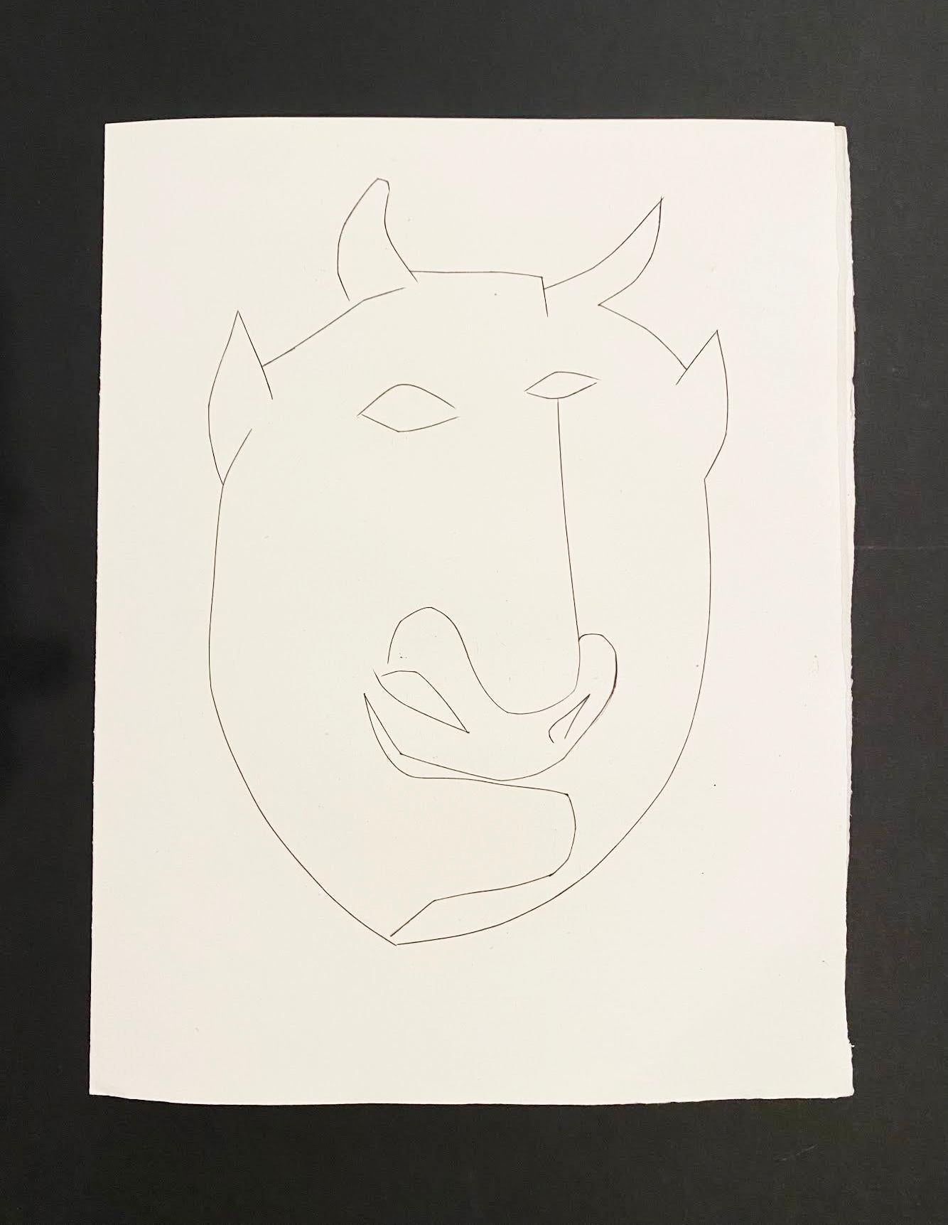 Carmen, Head of Satyr (Plate XXV) - Print by Pablo Picasso