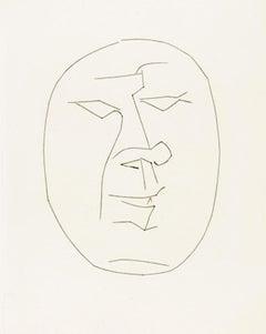 Carmen Oval Head of a Man Looking Left (Plate XXIV)