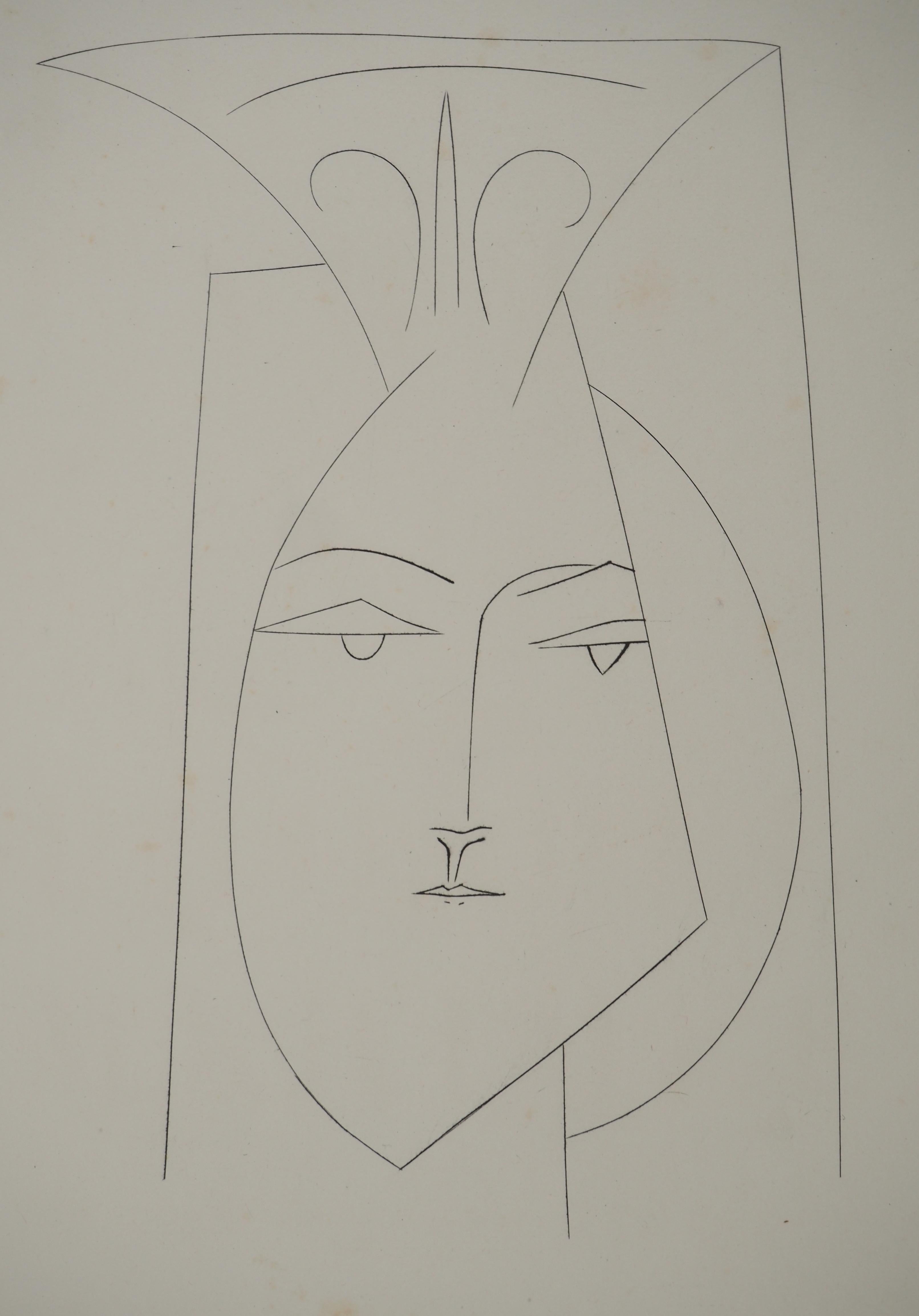 Carmen, Ritratto di donna - Acquaforte originale (Cramer #52) - Print Moderno di Pablo Picasso
