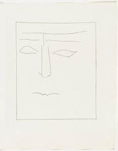 Carmen Square Head of a Man with Clenched Mouth (Plate IX)