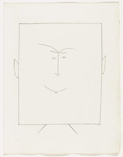 Carmen Square Head of a Man with Ears (Plate III)