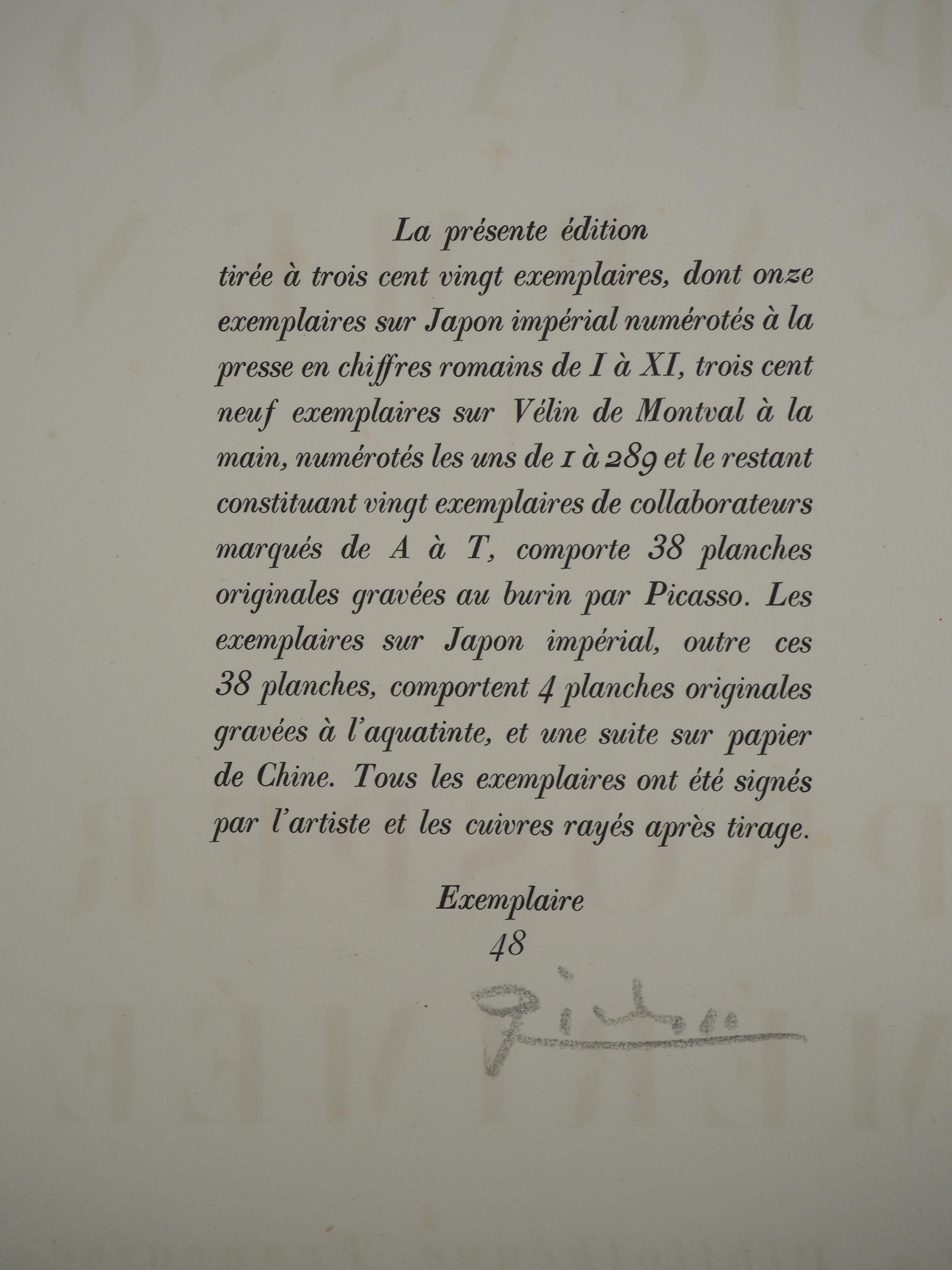 Carmen, L'espressione - Acquaforte originale (Cramer #52) - Print di Pablo Picasso