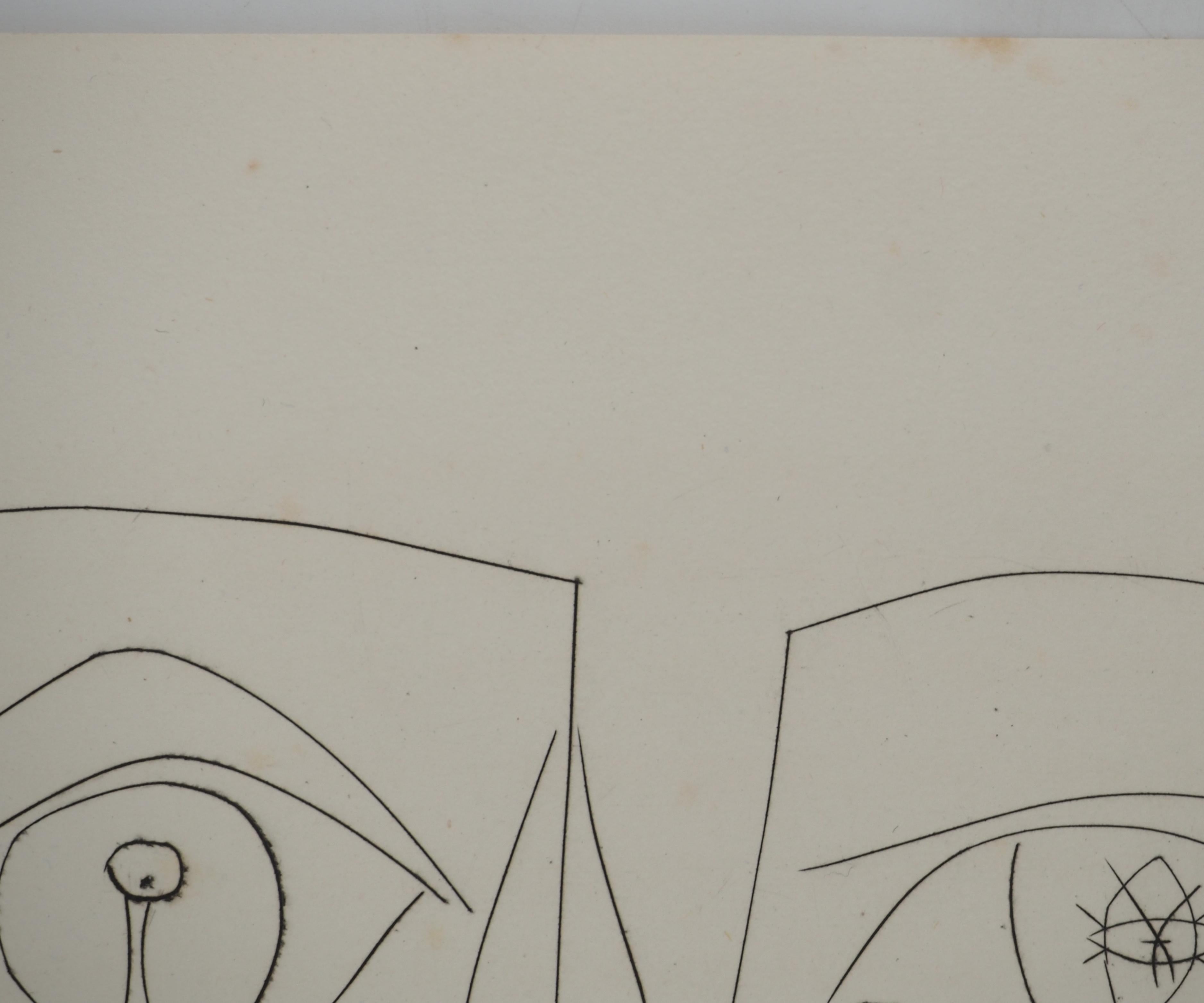 Pablo PICASSO
Carmen, Der Mann hinter der Maske, 1949

Original Stich in Stichel (Atelier Lacourière, Paris)
Vorzeichenlos
Auf Montval-Gewebepapier 33 x 26 cm (12,9 x 10,2 in)

REFERENZEN : 
- Gesamtkatalog Bloch #567
- Gesamtkatalog Cramer #52
-