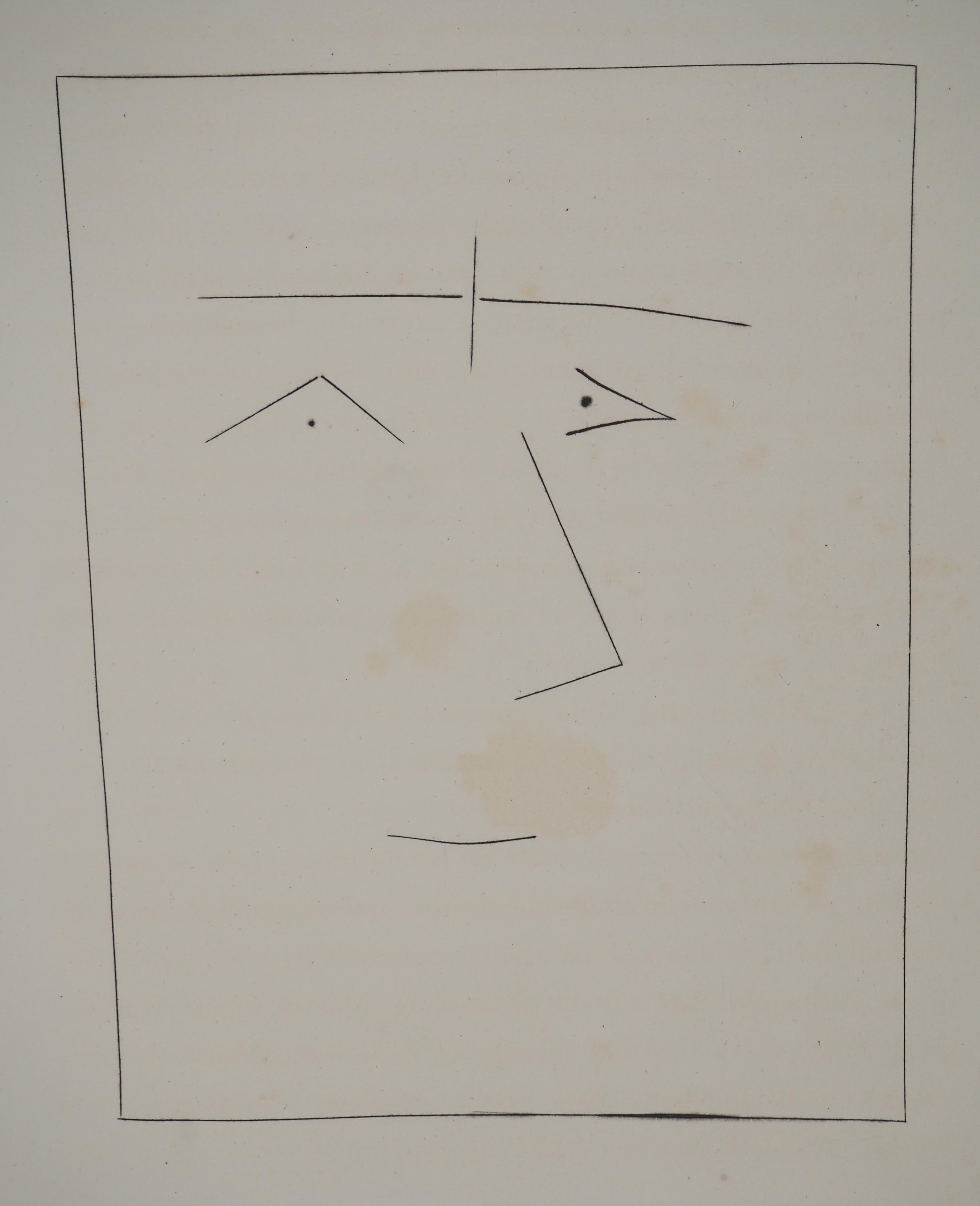 Carmen, Der Mann auf dem Platz - Original-Radierung (Cramer #52) (Moderne), Print, von Pablo Picasso