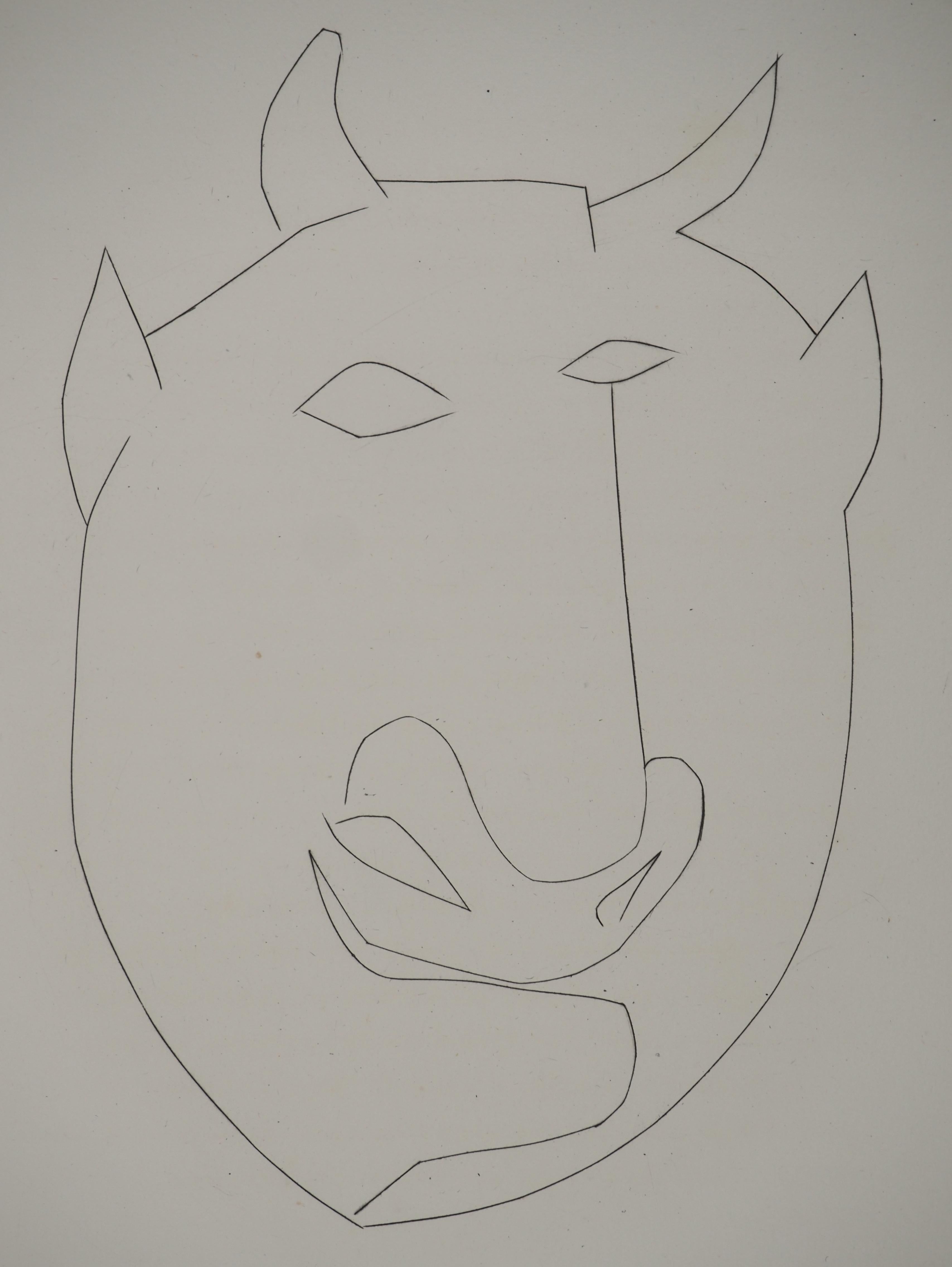 Carmen, The Noble Bull - Original Etching (Cramer #52) - Modern Print by Pablo Picasso