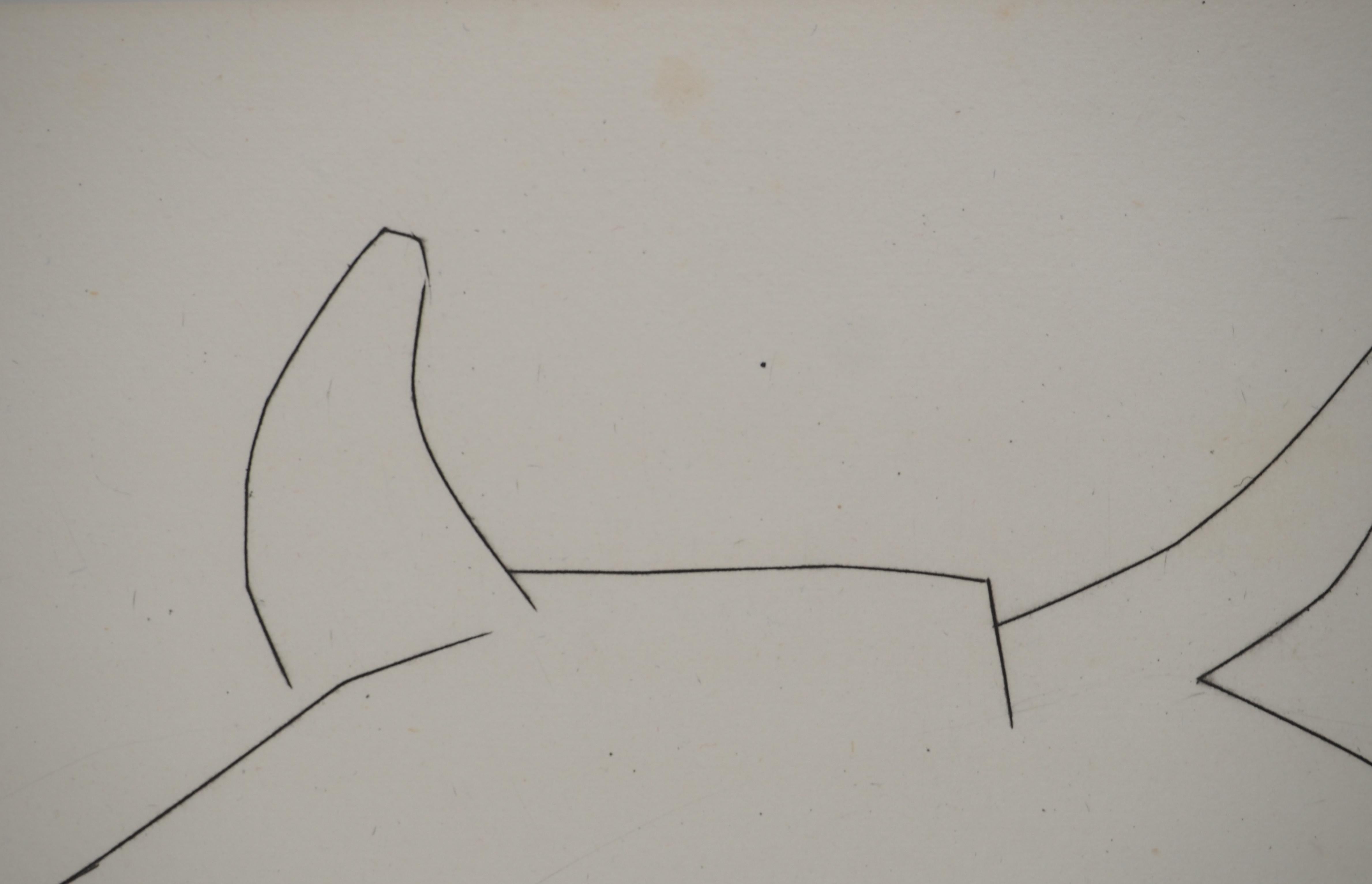 Carmen, The Noble Bull - Original Etching (Cramer #52) For Sale 2