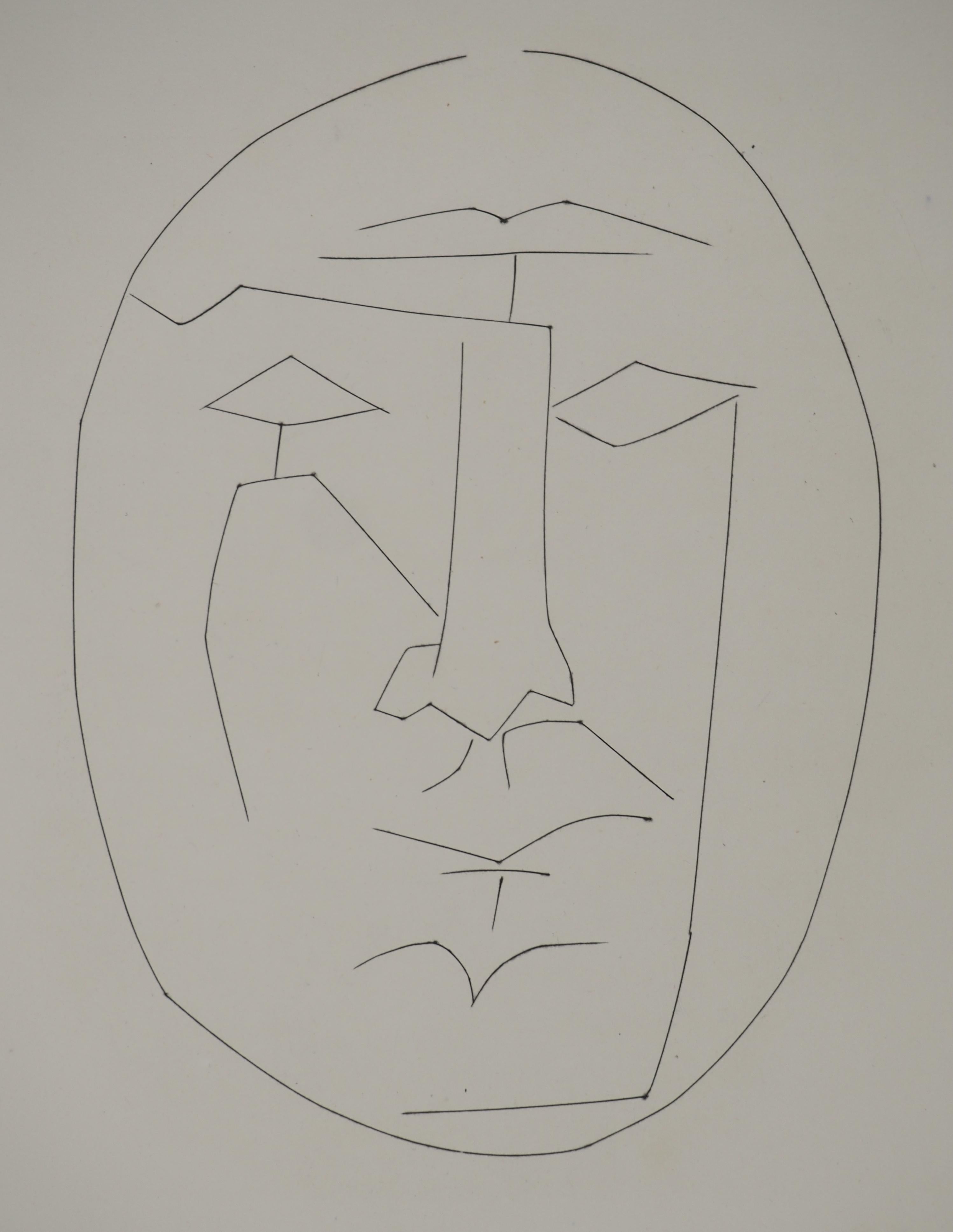 Carmen, Das ovale Gesicht - Original-Radierung (Cramer #52) (Moderne), Print, von Pablo Picasso