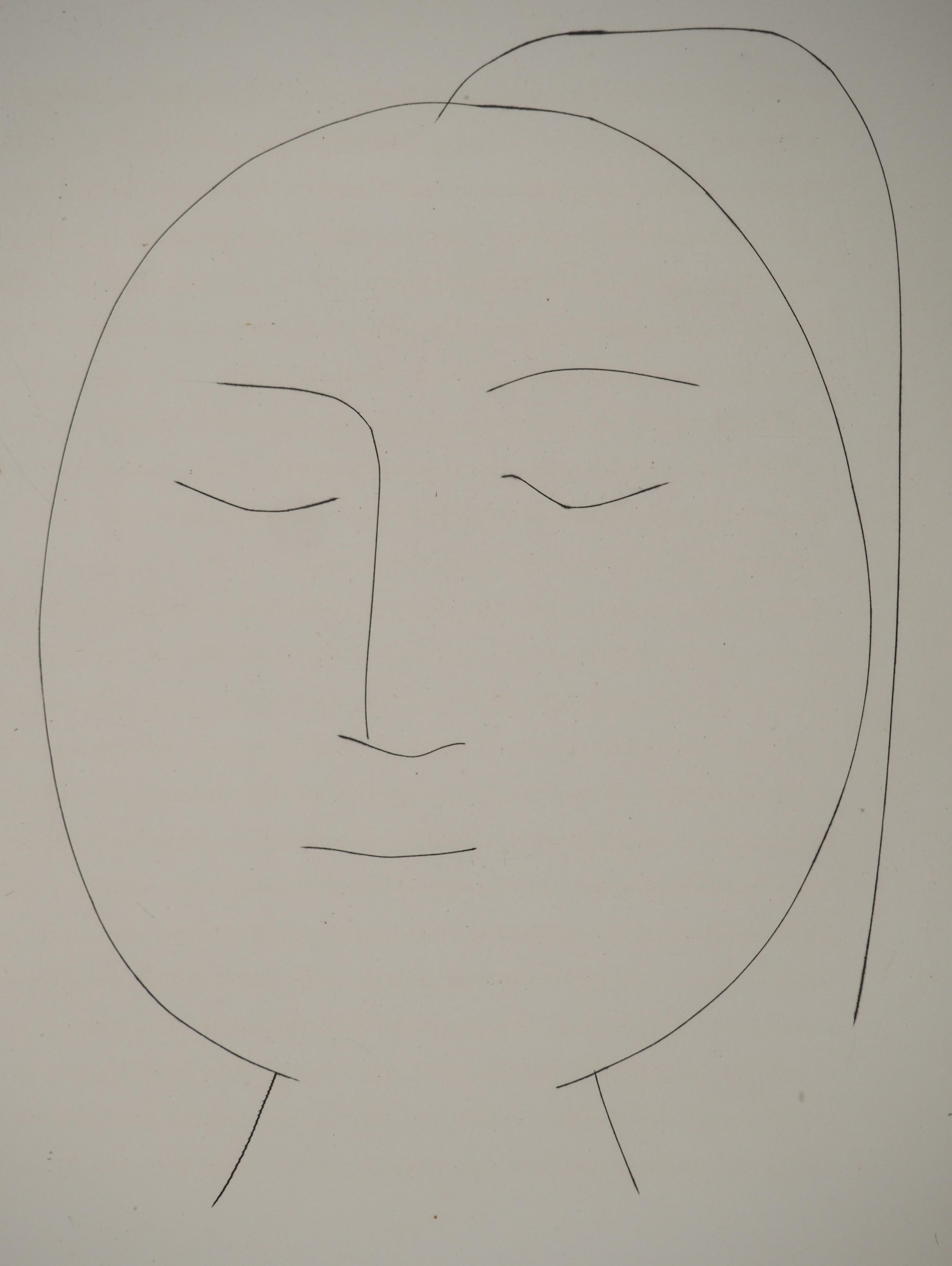 Carmen, The Sleeping Woman - Original Etching (Cramer #52) - Modern Print by Pablo Picasso