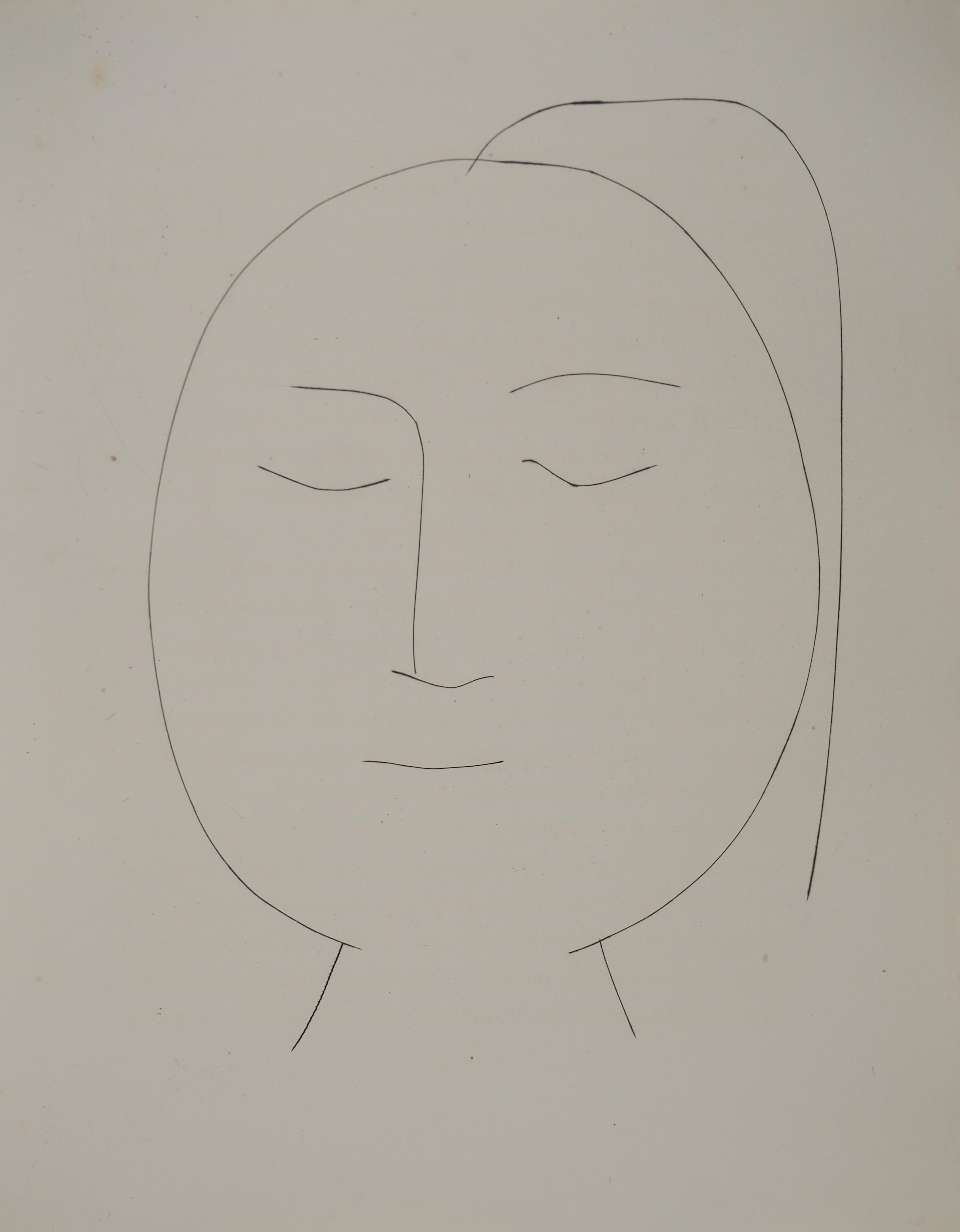 Carmen, The Sleeping Woman - Original Etching (Cramer #52)