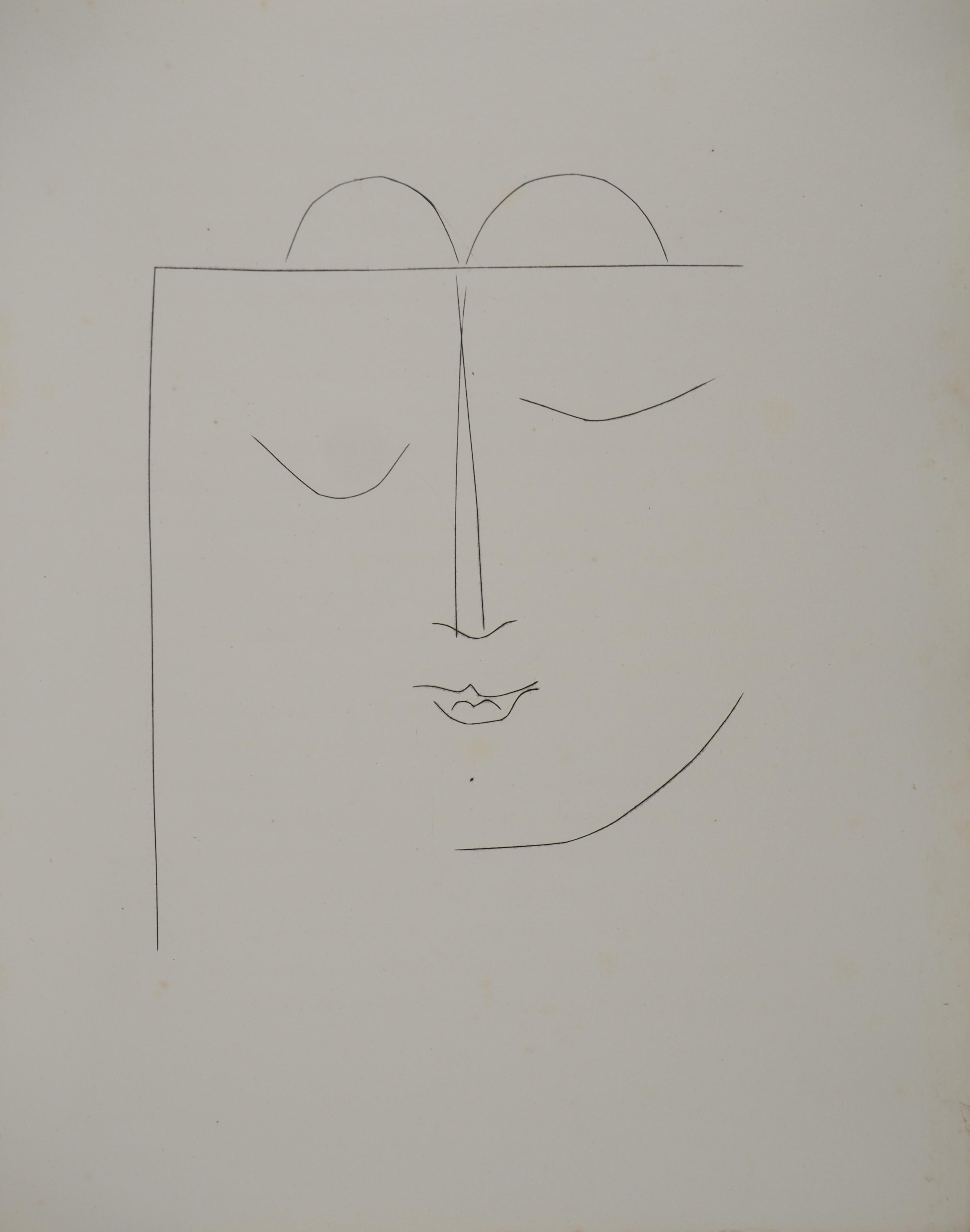Carmen, The Thoughtful Woman - Original Etching (Cramer #52)