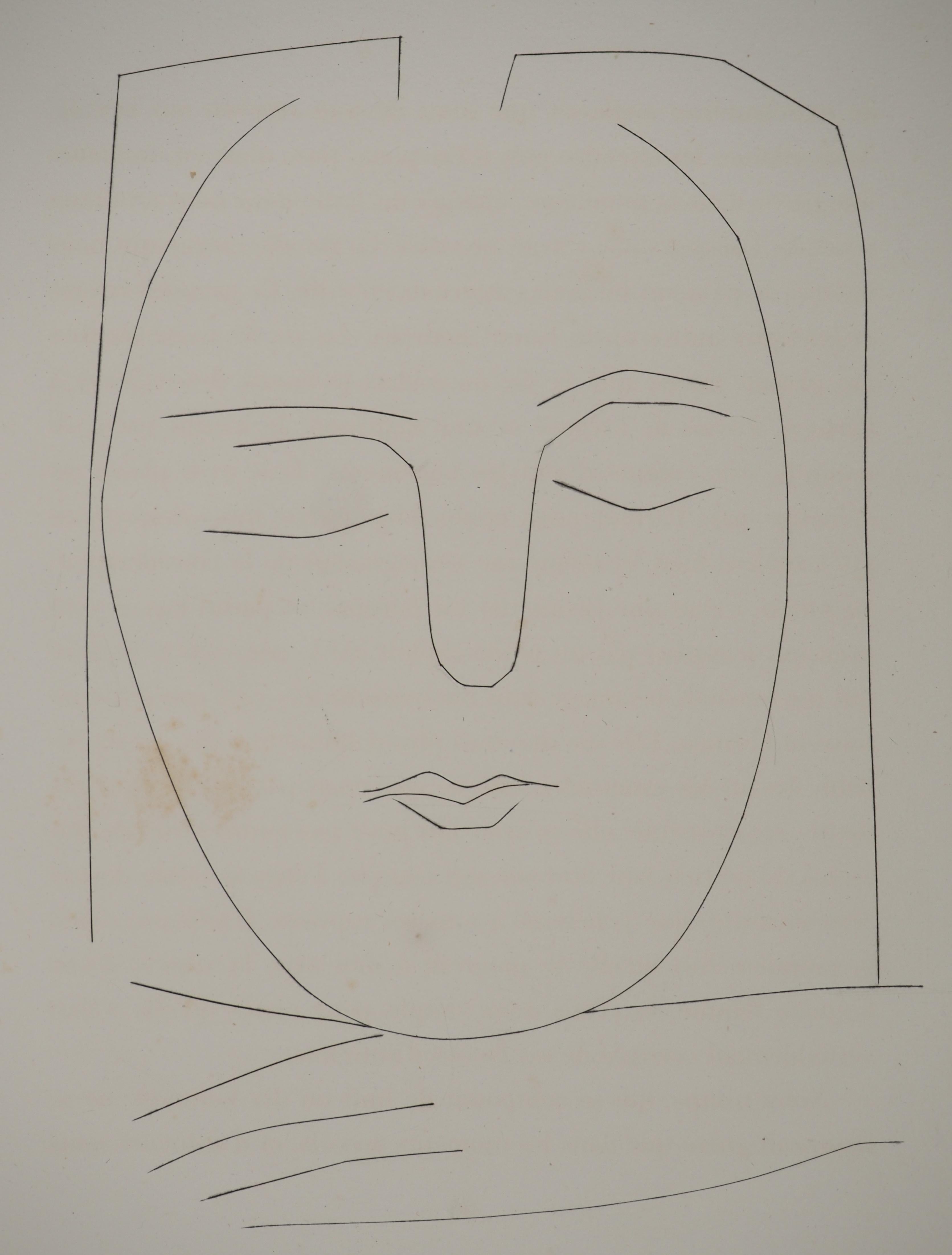 Carmen, The Young Sleeper - Original Etching (Cramer #52) - Modern Print by Pablo Picasso