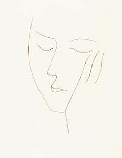 Carmen Woman Resting Her Head on Her Left Hand (Plate XXVI)