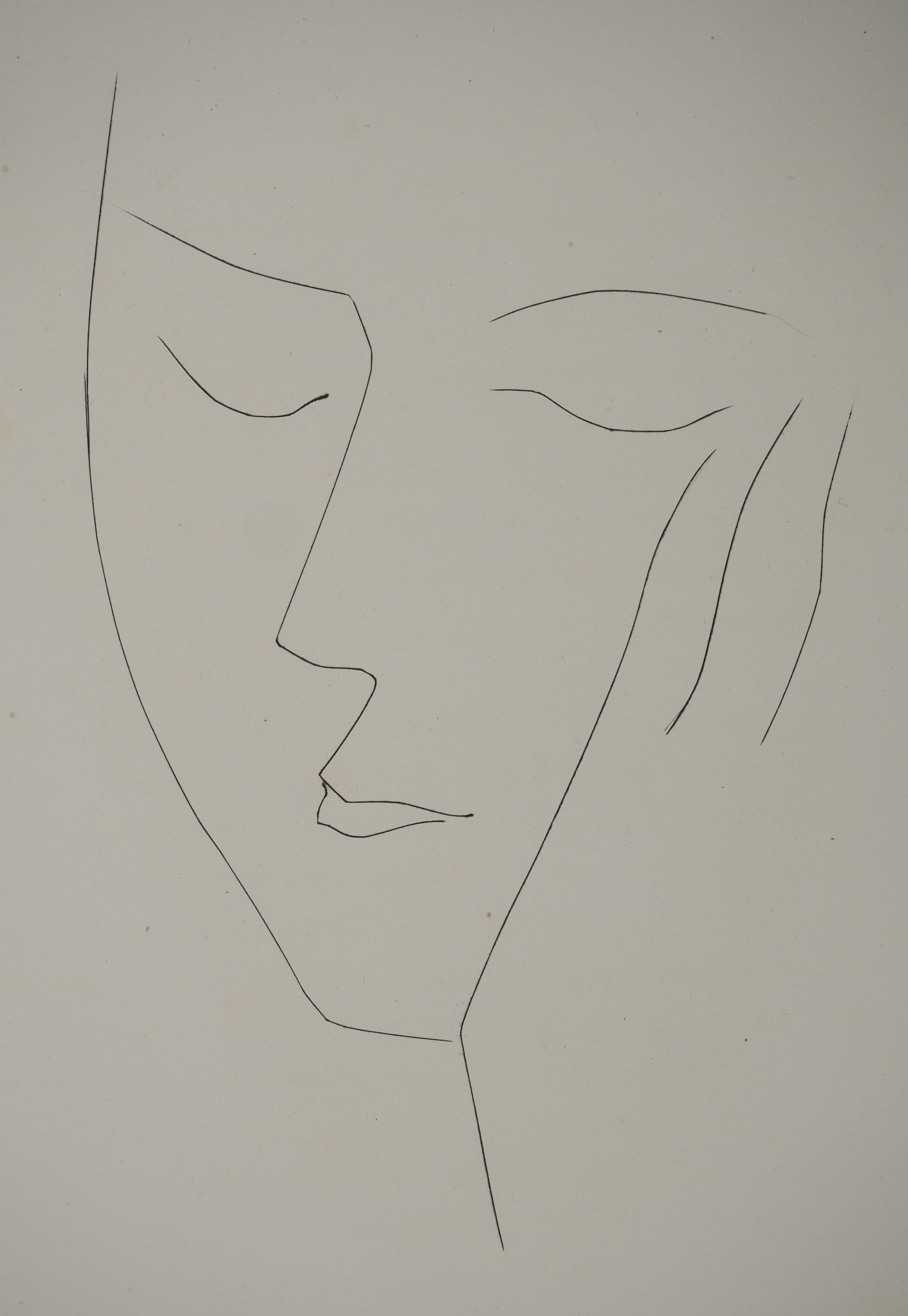 Carmen, Ritratto di donna - Acquaforte originale (Cramer #52) - Print Moderno di Pablo Picasso