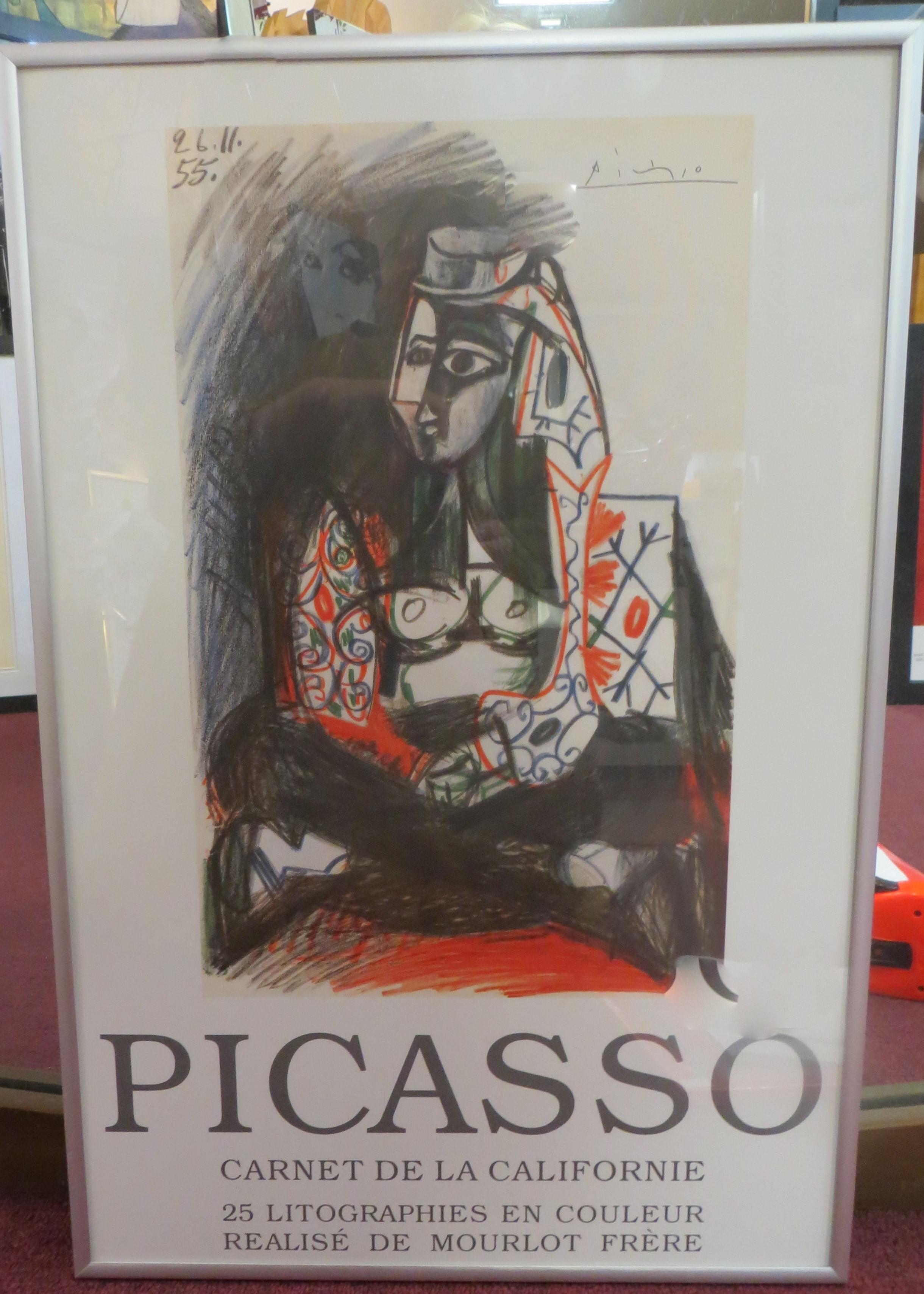Exposition d'affiches Carnet de la Californie   Après Picasso - Beige Figurative Print par Pablo Picasso