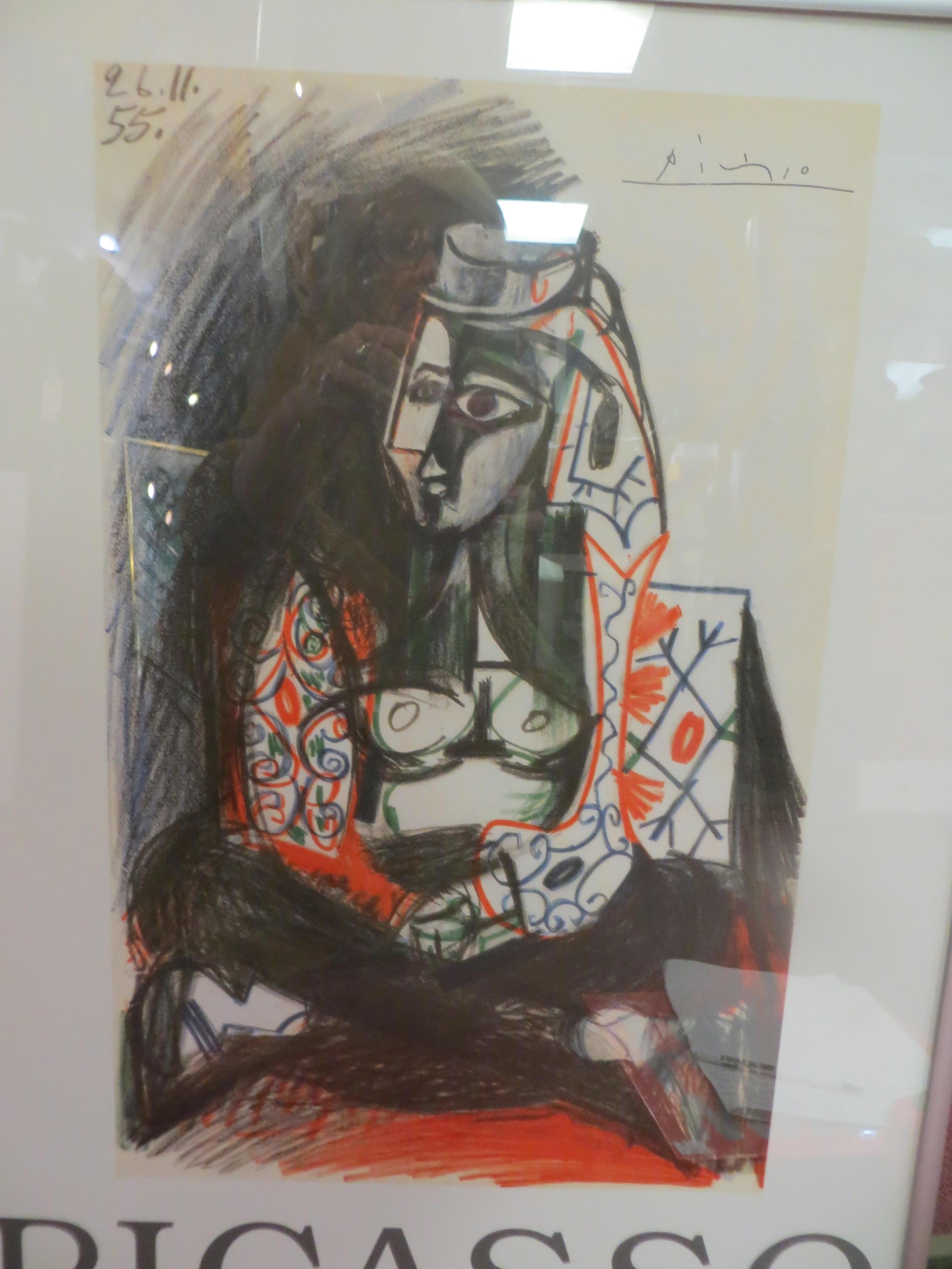 Carnet de la Californie Poster Exhibition   After Picasso - Beige Figurative Print by Pablo Picasso