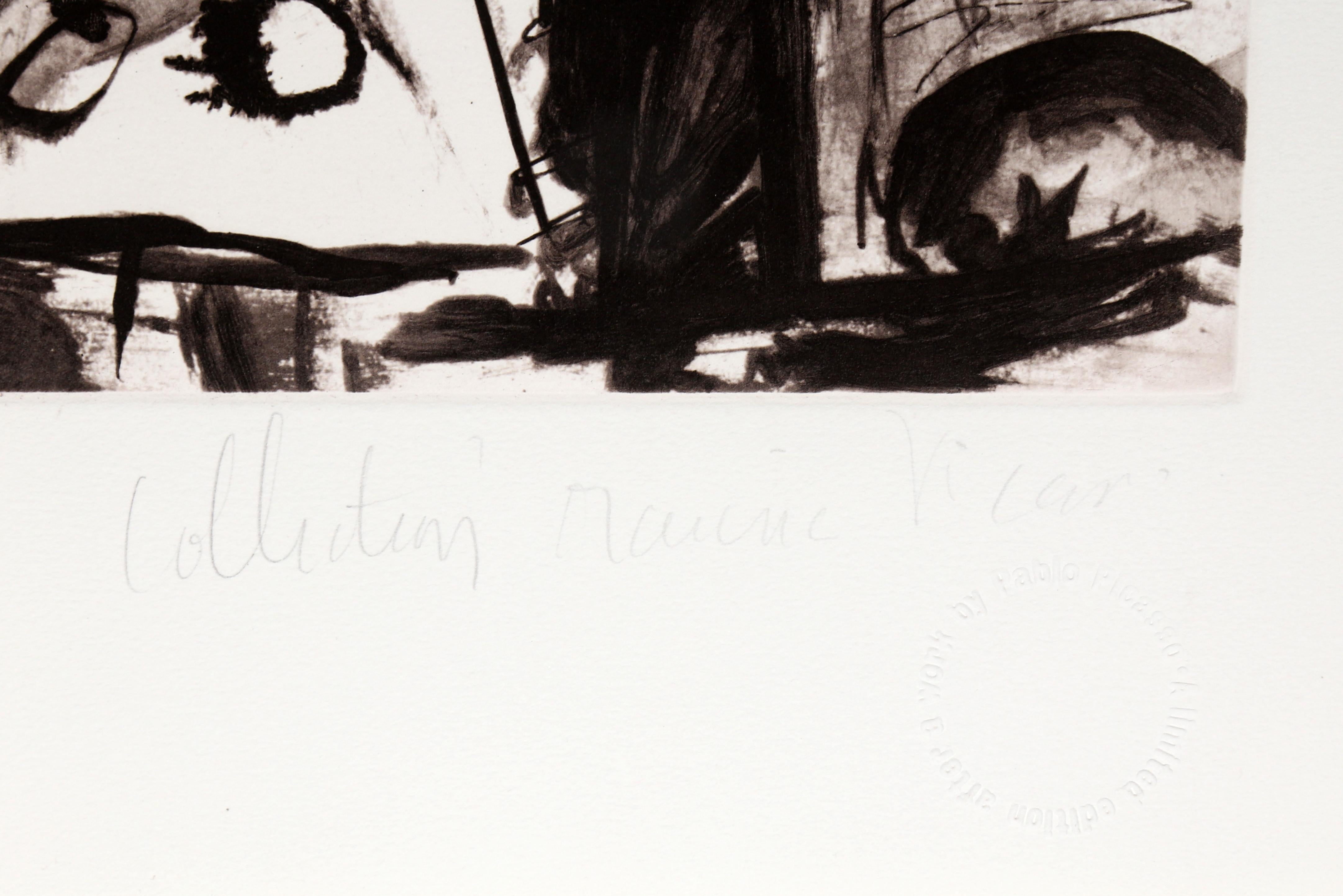 Cavalier en Armure, lithographie cubiste d'après Pablo Picasso en vente 3