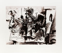 Cavalier en Armure, Cubist Lithograph by Pablo Picasso