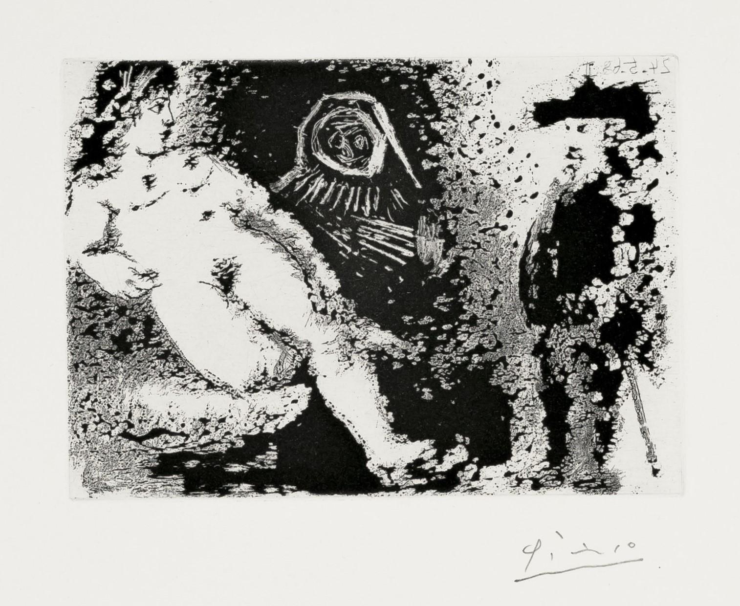 Célestine, junges Mädchen und Kundin, 1968 (Serie 347, B.1588)