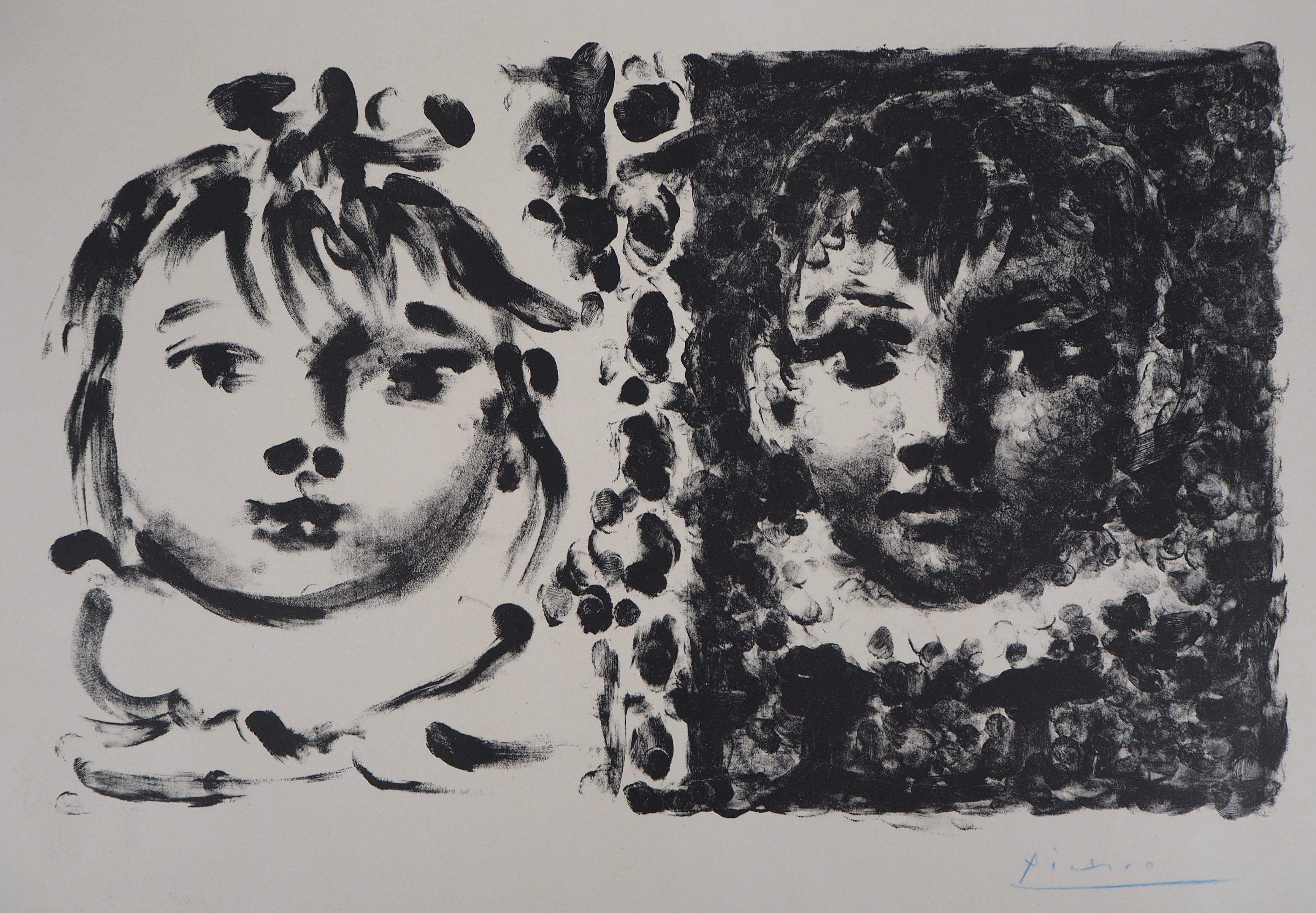 Children : Claude and Paloma - Original lithograph, Handsigned (Bloch #664) - Print by Pablo Picasso