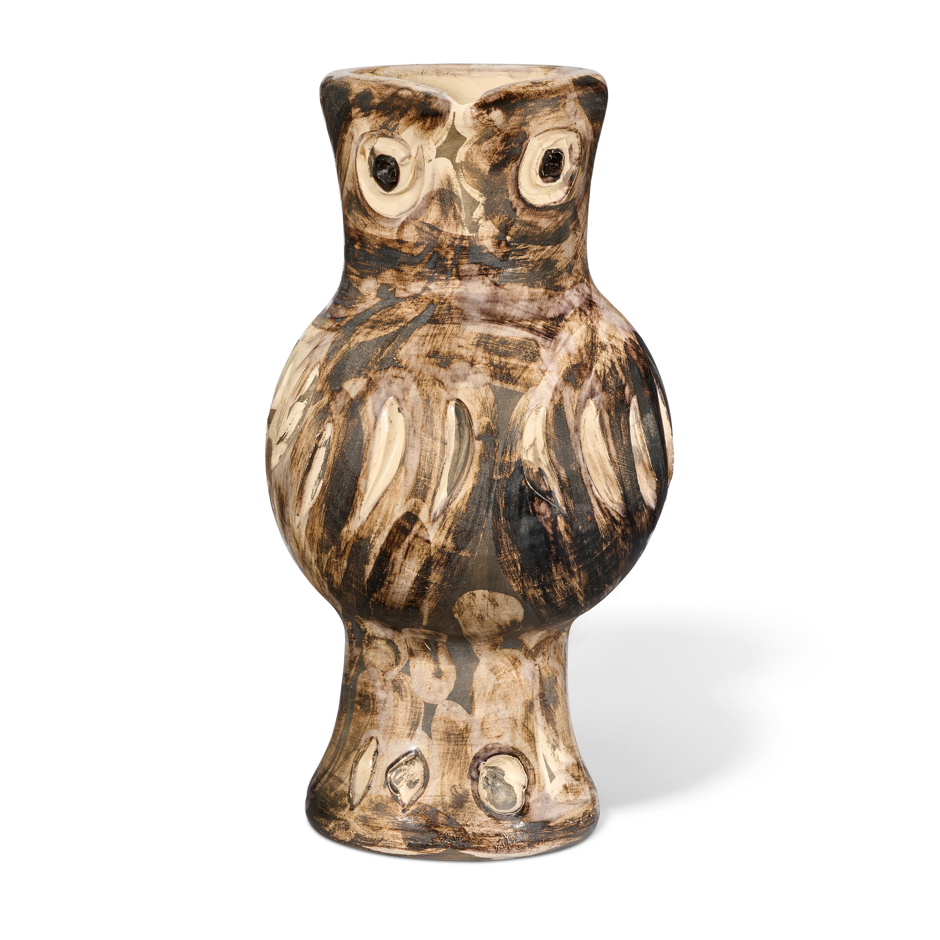 Chouette (A.R. 606) - Moderne Sculpture par Pablo Picasso
