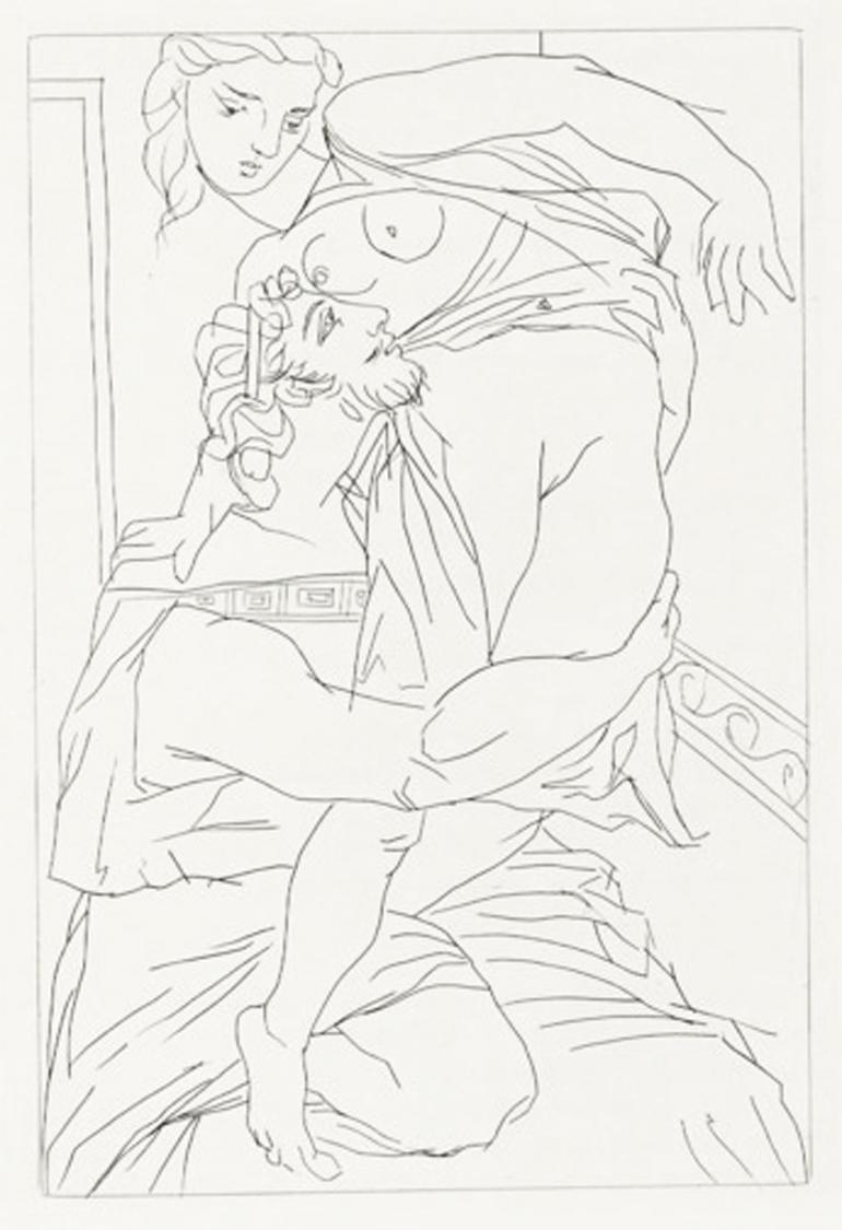 Pablo Picasso Figurative Print - Cinesias et Myrrhine