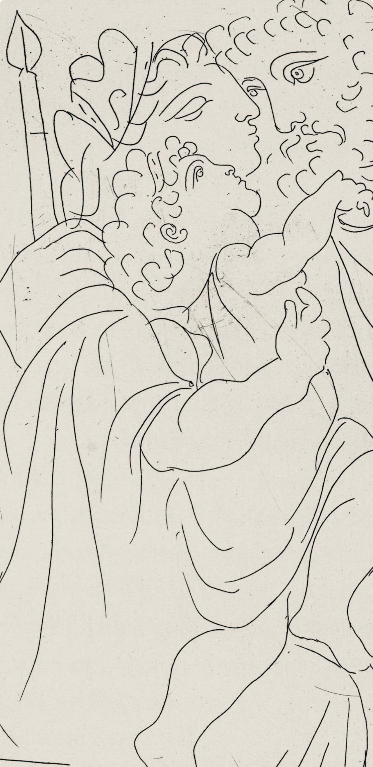 Cinésias et sa famille (Bloch 267-272; Cramer 24), Lysistrata, Pablo Picasso For Sale 3