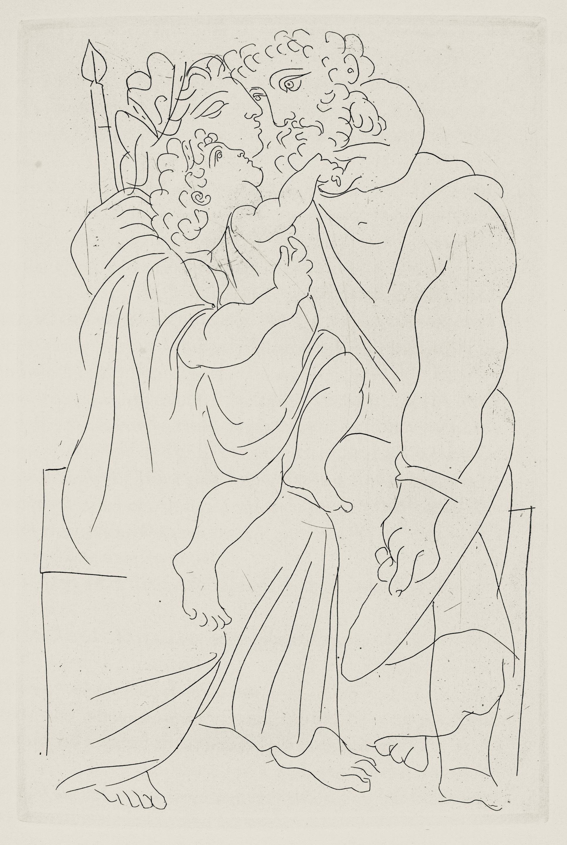 Cinésias et sa famille (Bloch 267-272; Cramer 24), Lisístrata, Pablo Picasso