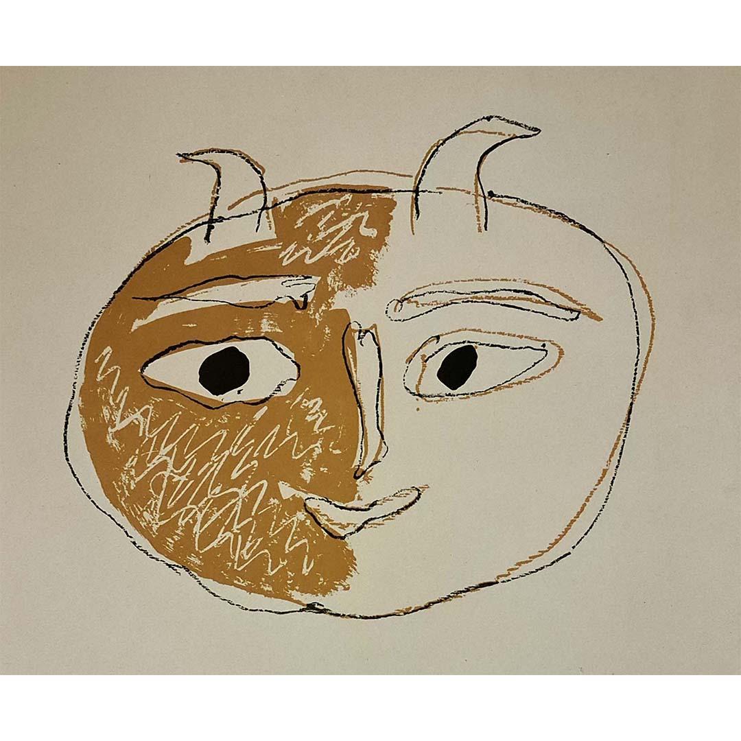 Circa 1950 original lithograph by Pablo Picasso L'image envahit le monde moderne For Sale 3