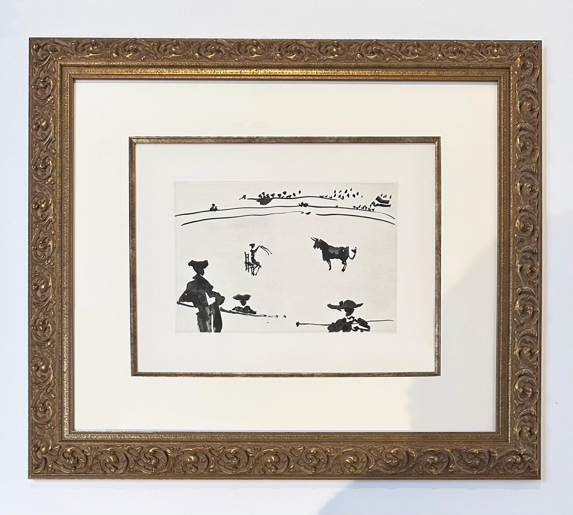 Citando al Toro a Banderillas Sentado en una Silla, from La Tauromaquia - Print by Pablo Picasso