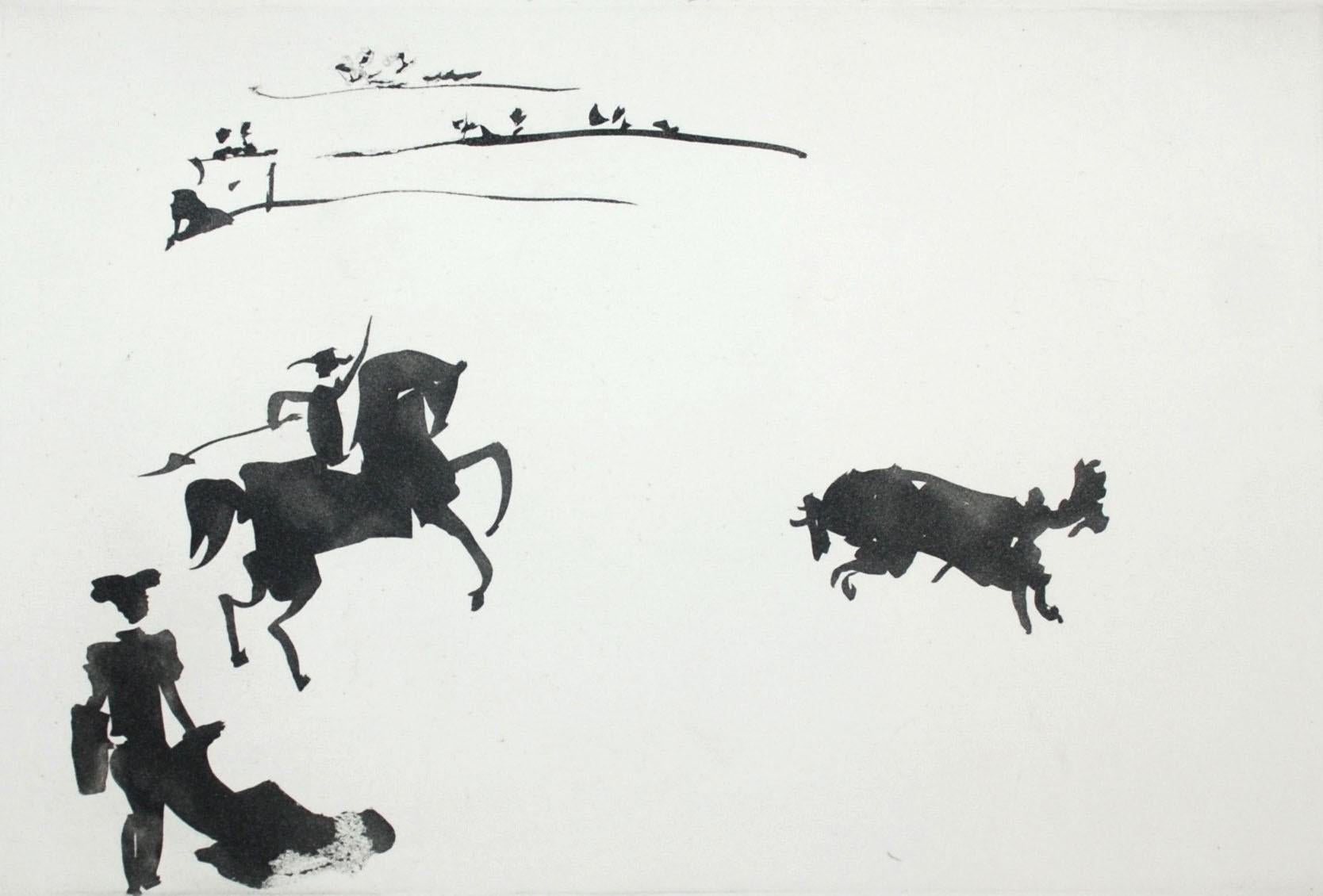 Pablo Picasso Animal Print - Citando al Toro con el Rejon (Summoning the Bull with the Spear)