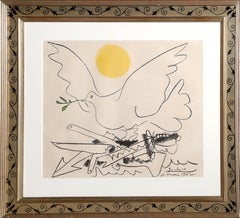 Colombe de l'Avenir ou Les Armes à la féraille, Lithograph by Pablo Picasso 1962