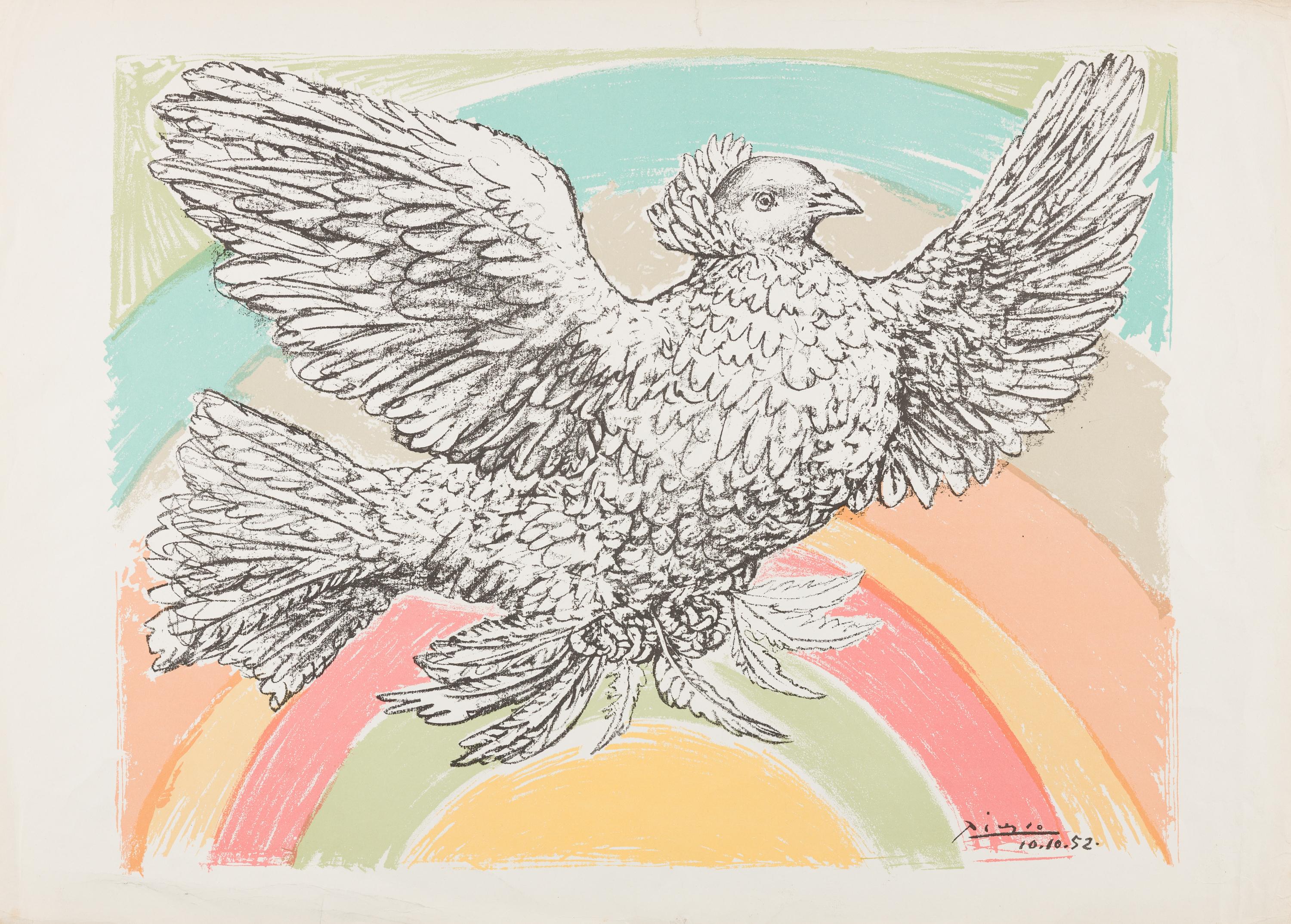 Colombe volant (à l'Arc-en-ciel)