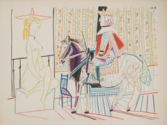 Comedie Humaine : The Knight and the Lady - Original Lithograph (Mourlot)