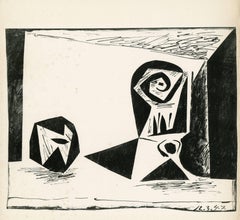 Composition au verre a pied (Composition with stemmed glass)