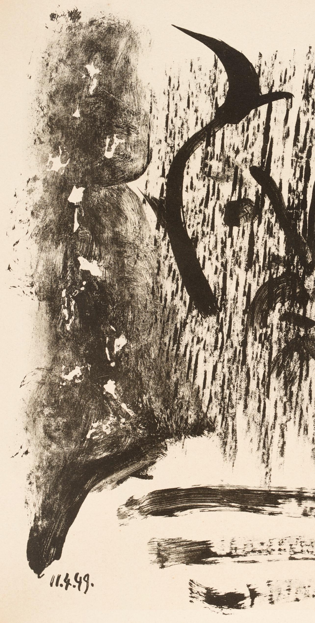 Composition (Bloch 605-608; Mourlot 177; Reuße 519-522), Elegy of Ihpetonga - Modern Print by Pablo Picasso