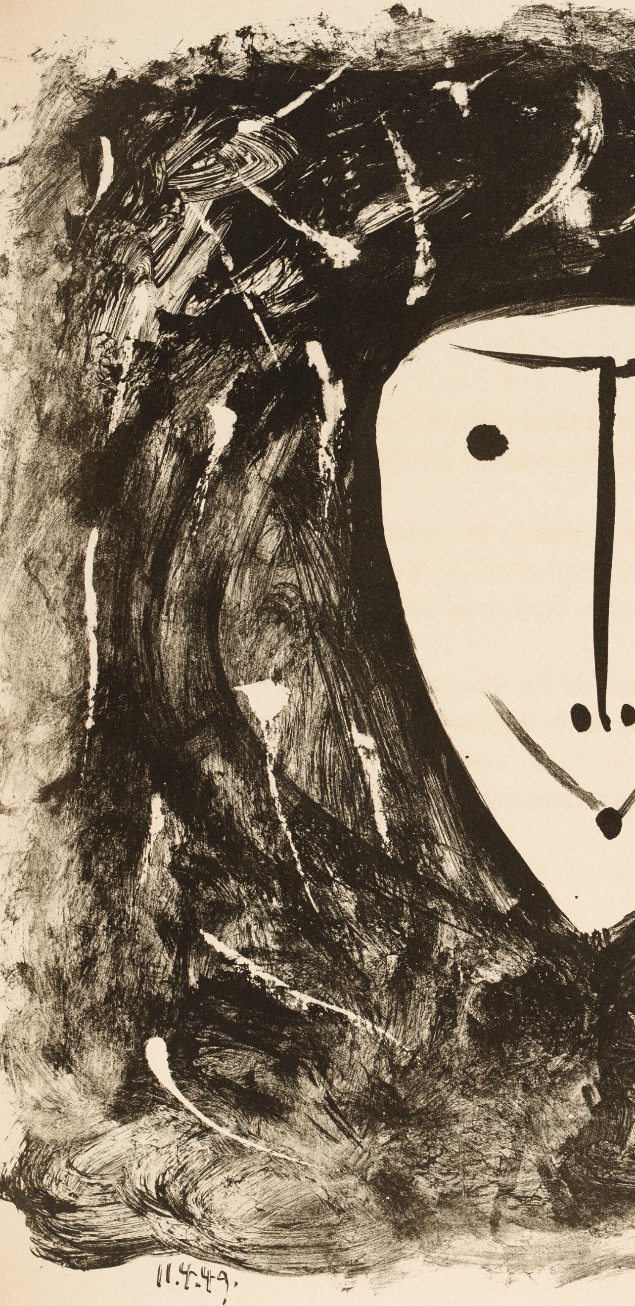 Composition (Bloch 605-608; Mourlot 177; Reuße 519-522), Elegy of Ihpetonga - Modern Print by Pablo Picasso
