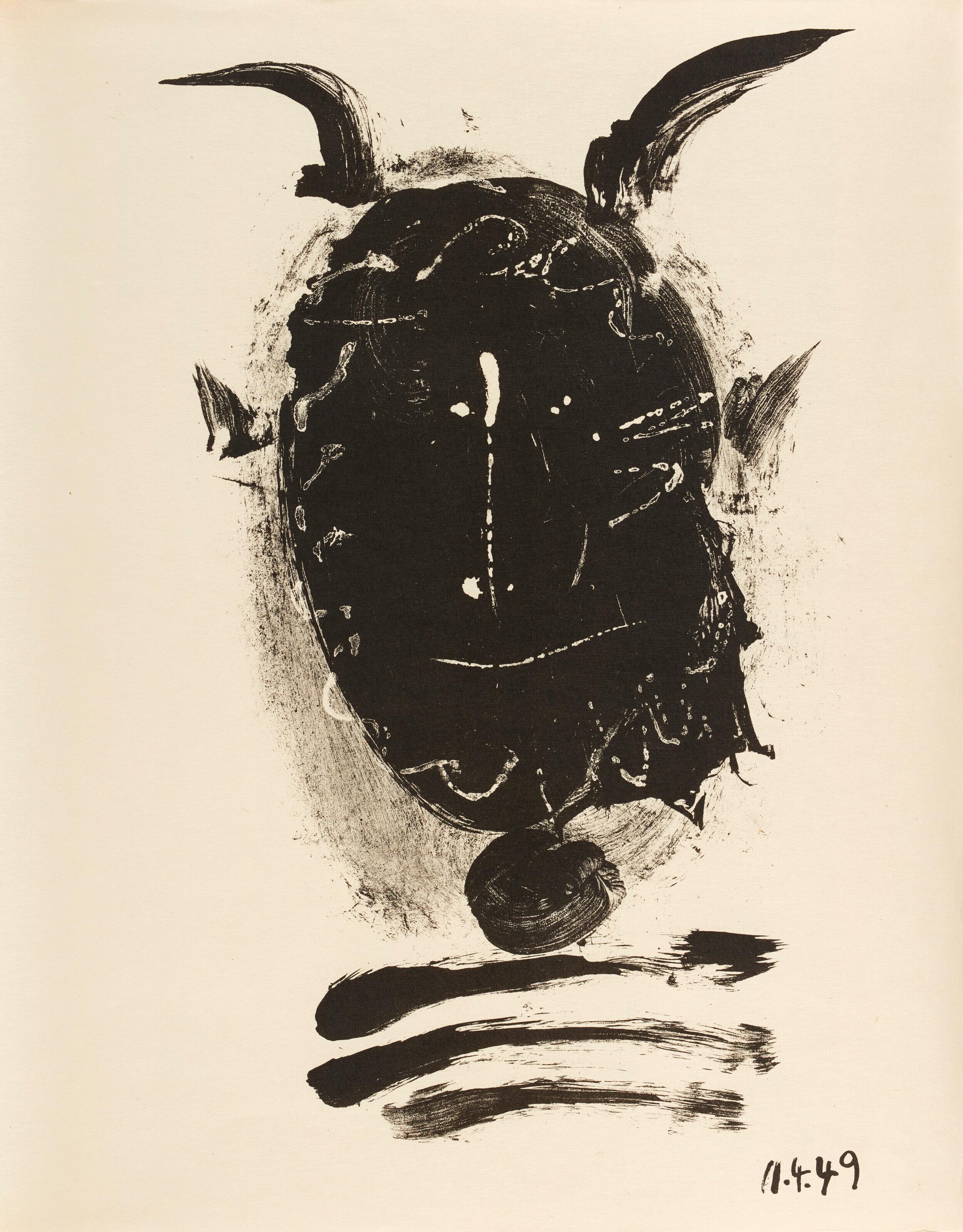 Pablo Picasso Landscape Print - Composition (Bloch 605-608; Mourlot 177; Reuße 519-522), Elegy of Ihpetonga