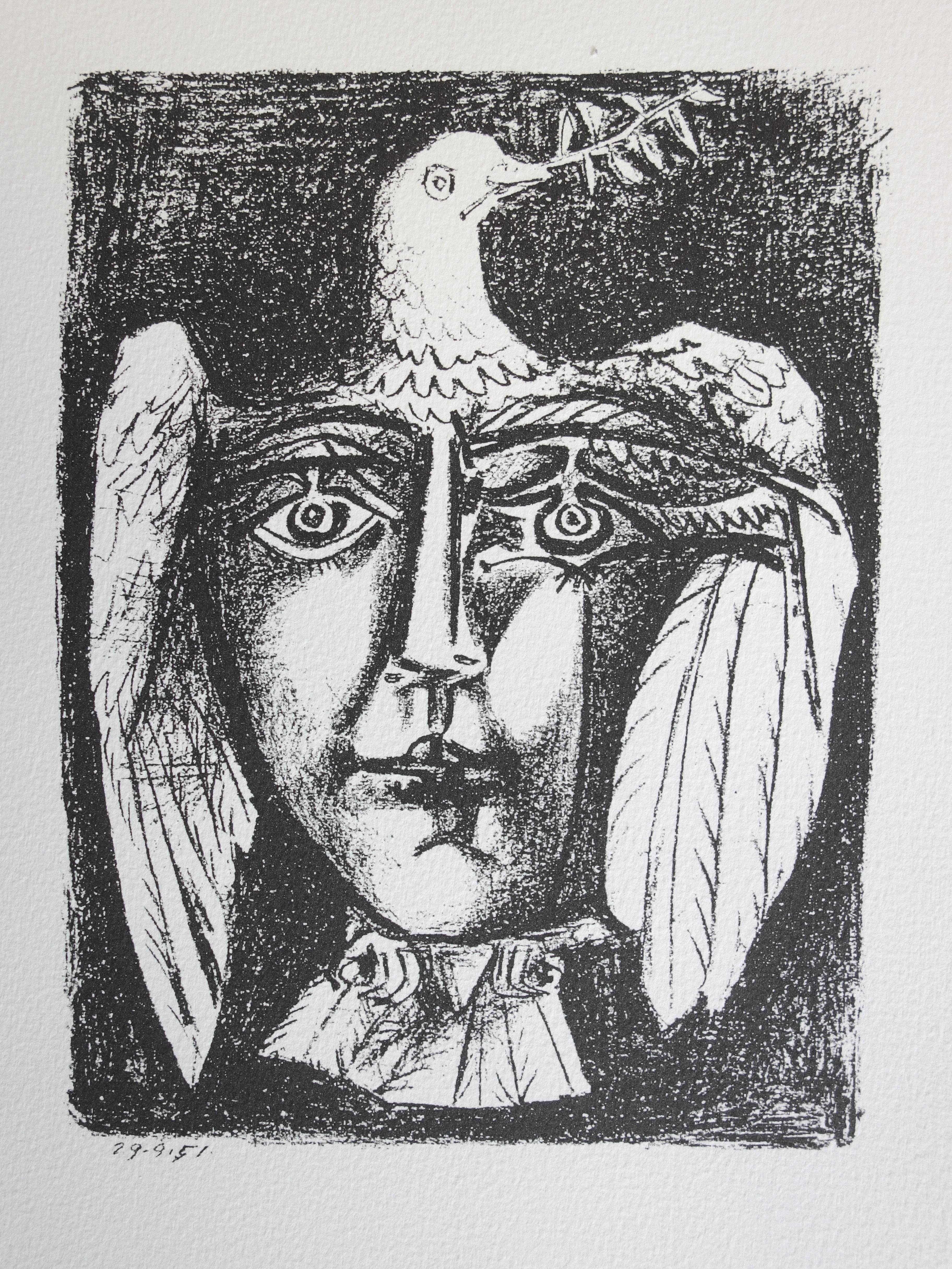 Pablo Picasso Landscape Print - Composition (Cramer 62; Reuße 587; Mourlot 203; Bloch 687; Horodisch B16)