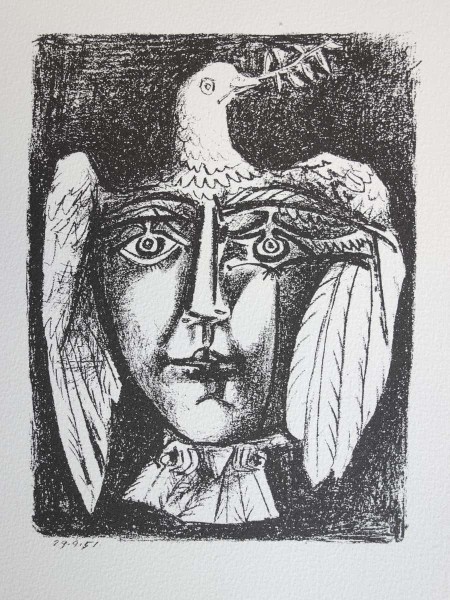 Pablo Picasso, Face of Peace, from The Face of Peace by Picasso and Eluard, 1951